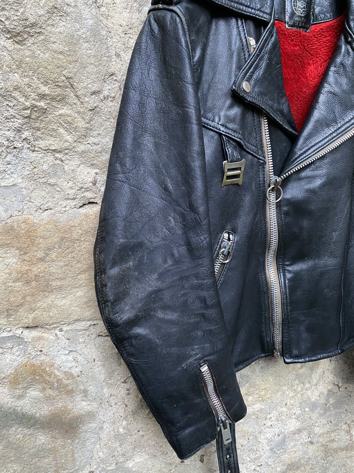 Vintage Rare 80s Death Black Metal Darkthrone Leather Biker Jacket Size US S / EU 44-46 / 1 - 2 Thumbnail