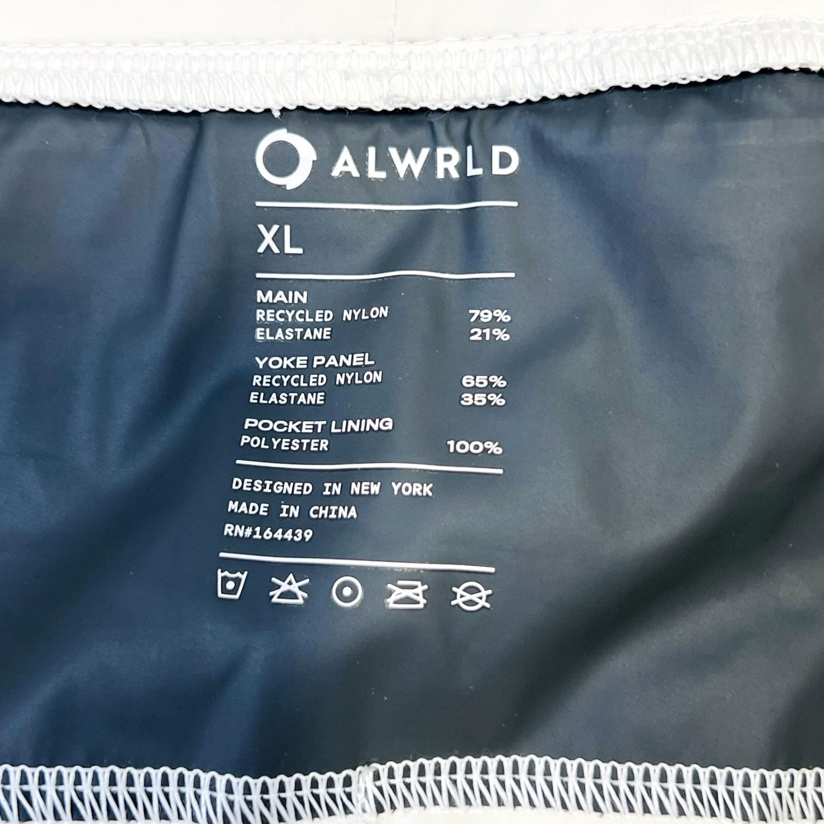 Vintage ALWRLD Pants Mens XL Cream Recycled Nylon Zip Ankle Stretch Athletic Joggers Size US 36 / EU 52 - 7 Thumbnail