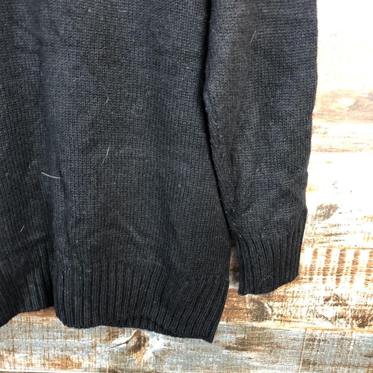 Homespun Knitwear DL Cinema Club Black Cardigan Knitwear #C573 Size US M / EU 48-50 / 2 - 16 Thumbnail