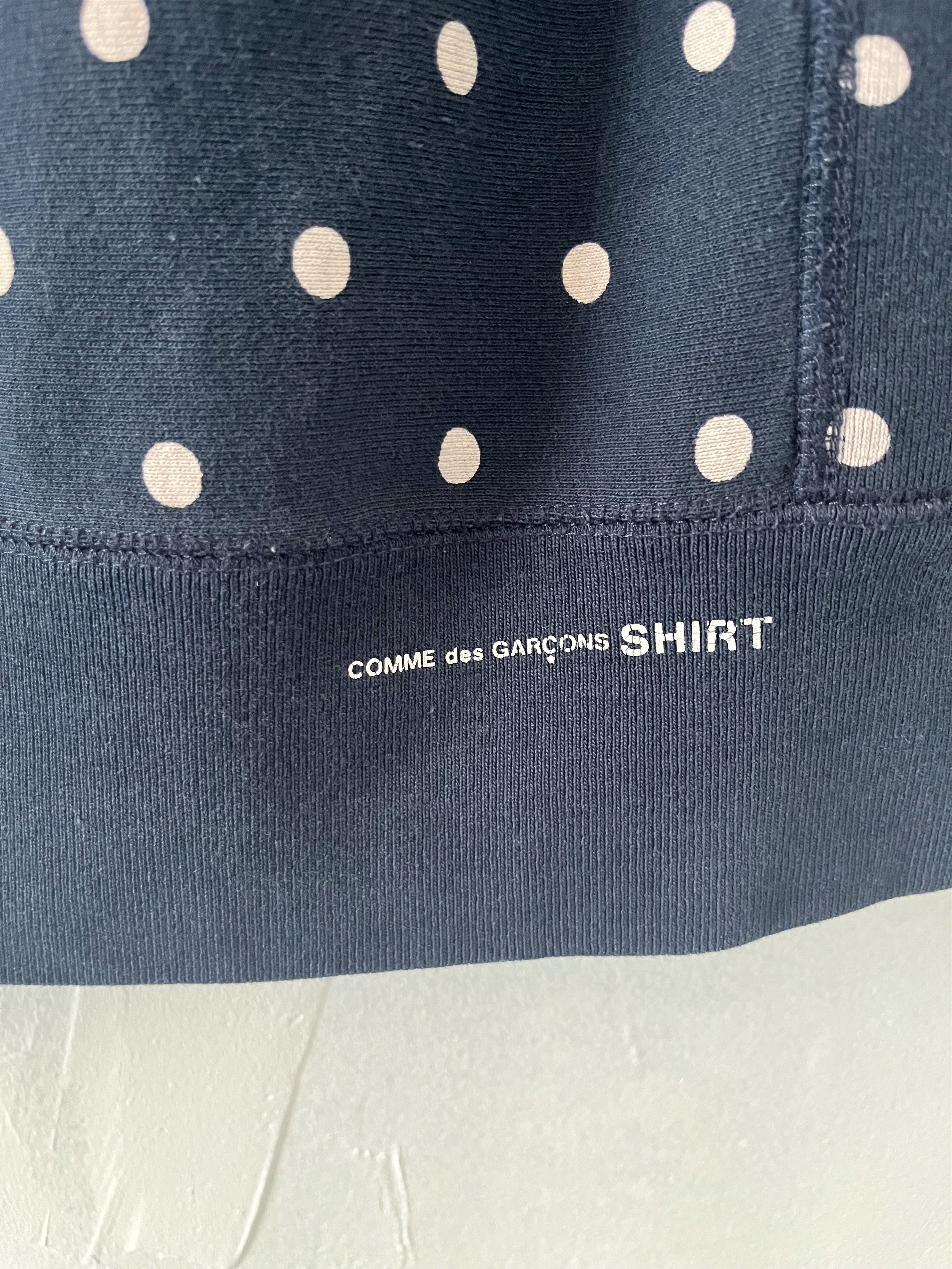 Supreme Supreme CDG SS12 Polka-Dot Box Logo Navy Hoodie Size US S / EU 44-46 / 1 - 4 Thumbnail