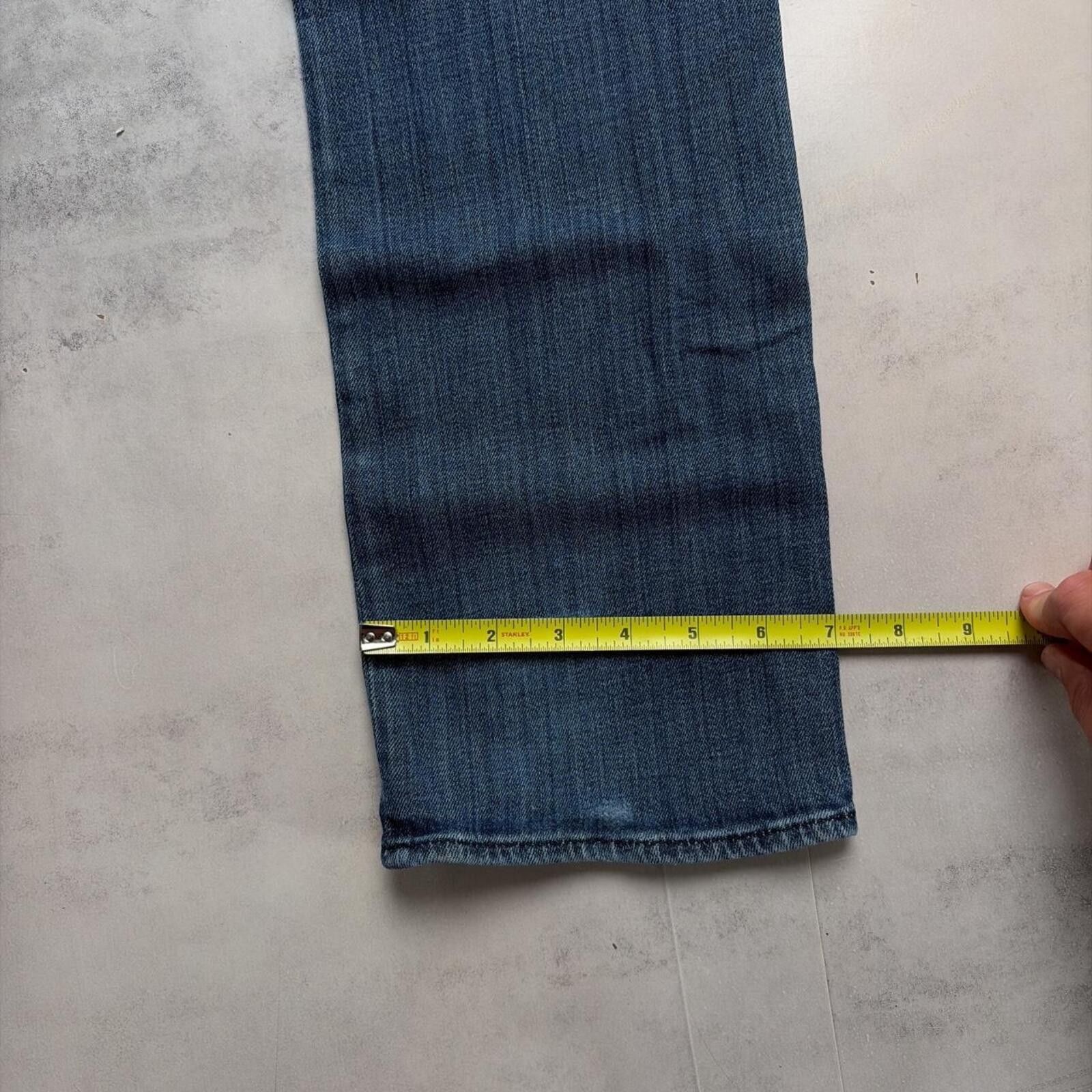 Other Y2K Blue Rock & Republic Grunge Gothic Straight Denim Jeans Size 30" / US 8 / IT 44 - 8 Thumbnail