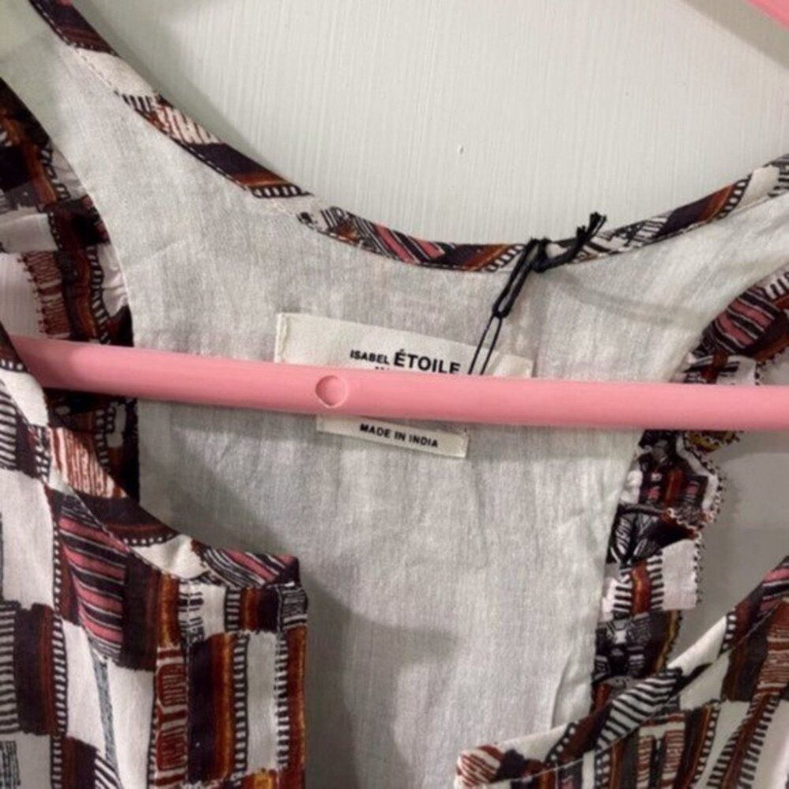 Isabel Marant Isabel Marant checked one piece brown and white size 8 Size 28" / US 6 / IT 42 - 4 Thumbnail