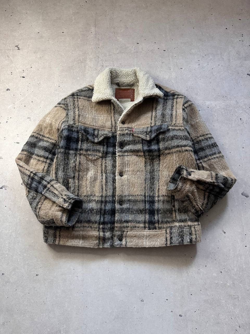 Levi's × Vintage Levi’s Sherpa Old Money Jacket M Men Relaxed Fit Wool Blend Size US M / EU 48-50 / 2 - 1 Thumbnail