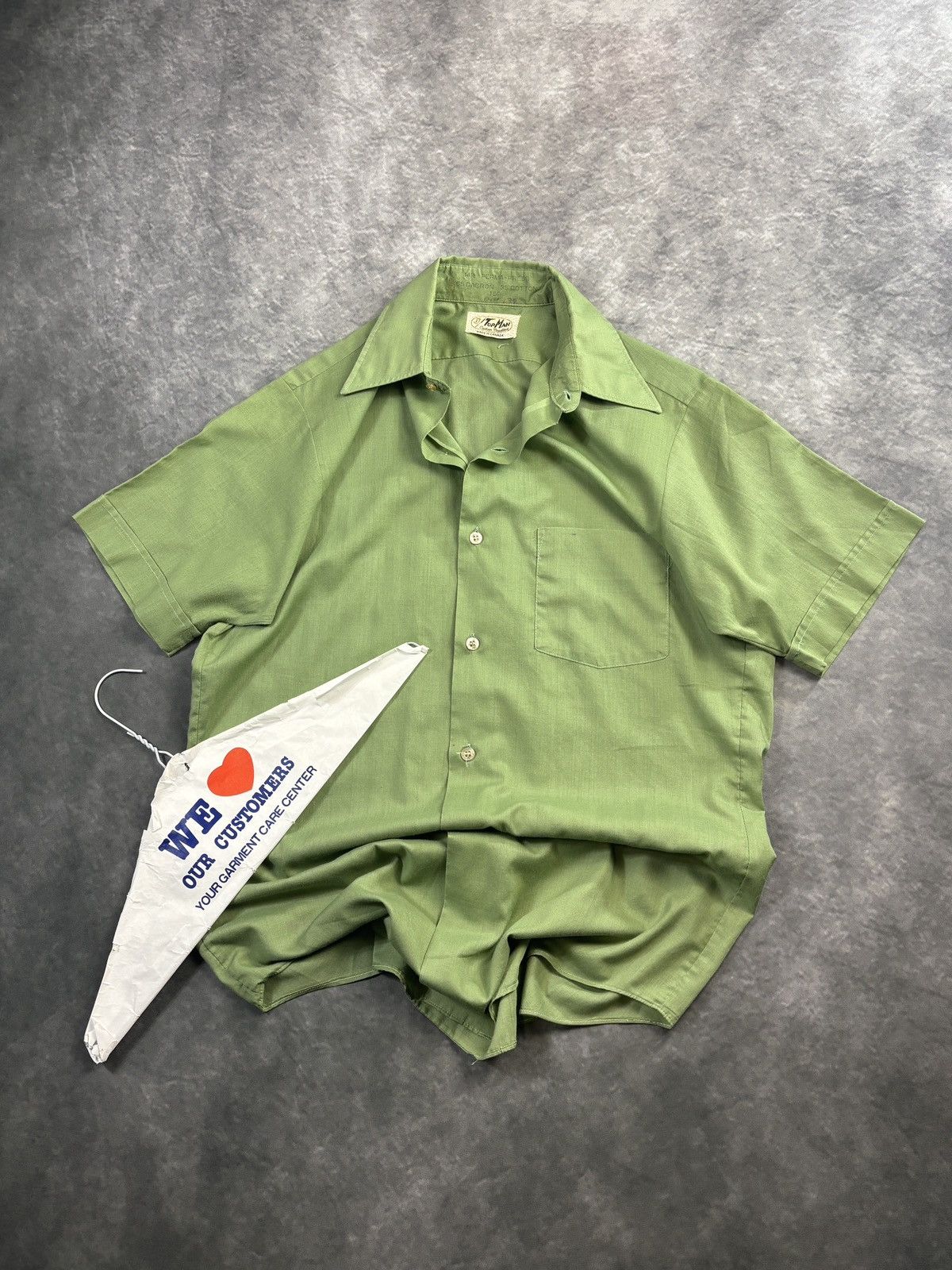 Vintage 1960s Vintage Shortsleeve Shirt PermaPress Work Camp Bowling Size US S / EU 44-46 / 1 - 1 Thumbnail