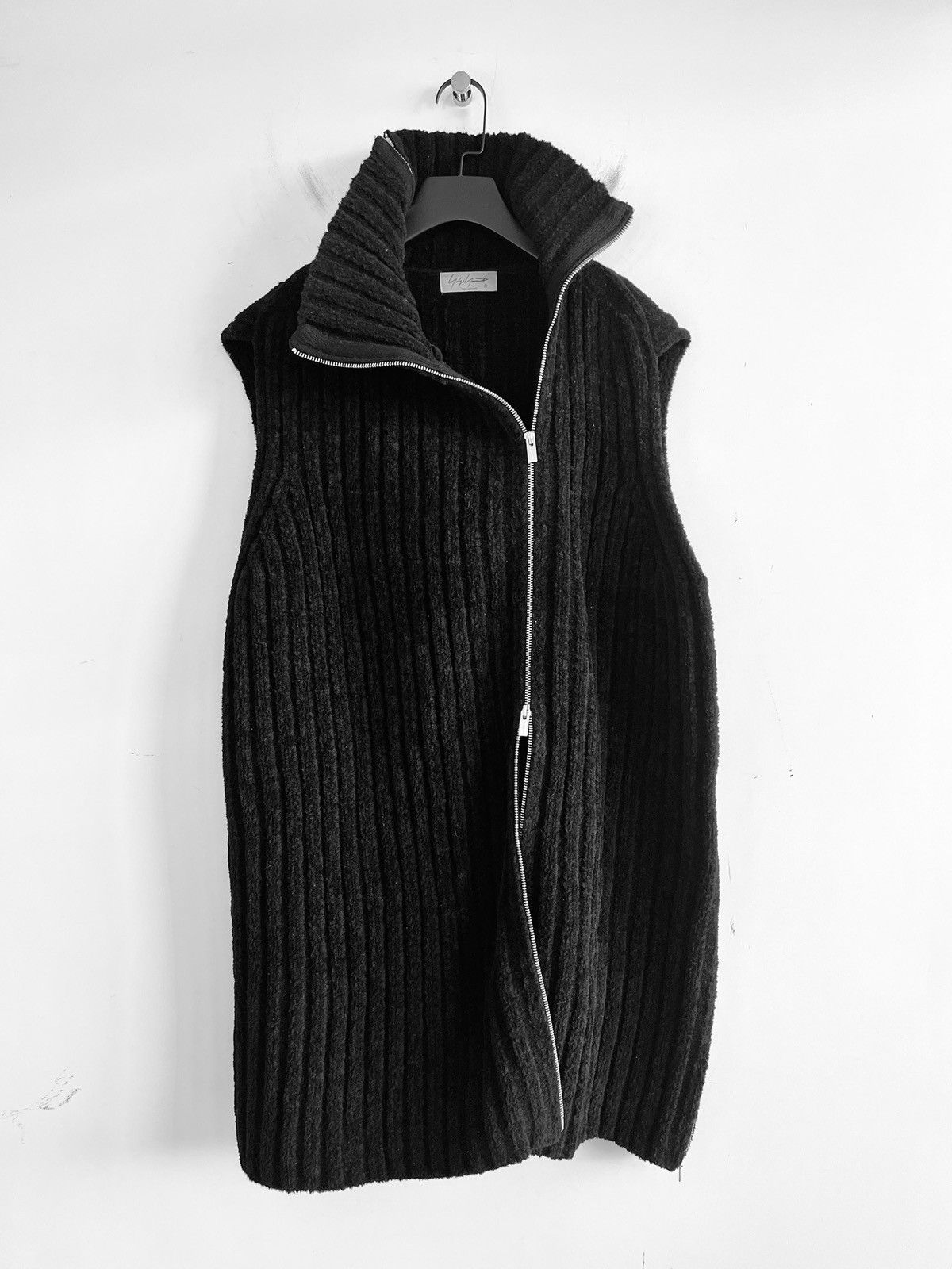 Yohji Yamamoto Yohji Yamamoto Pour Homme - Double-Zip Sleeveless Knit Vest Size US L / EU 52-54 / 3 - 3 Thumbnail
