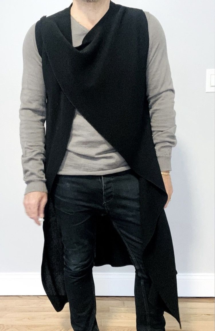 Rick Owens Rick Owens Long Vest Men Size US S / EU 44-46 / 1 - 1 Thumbnail