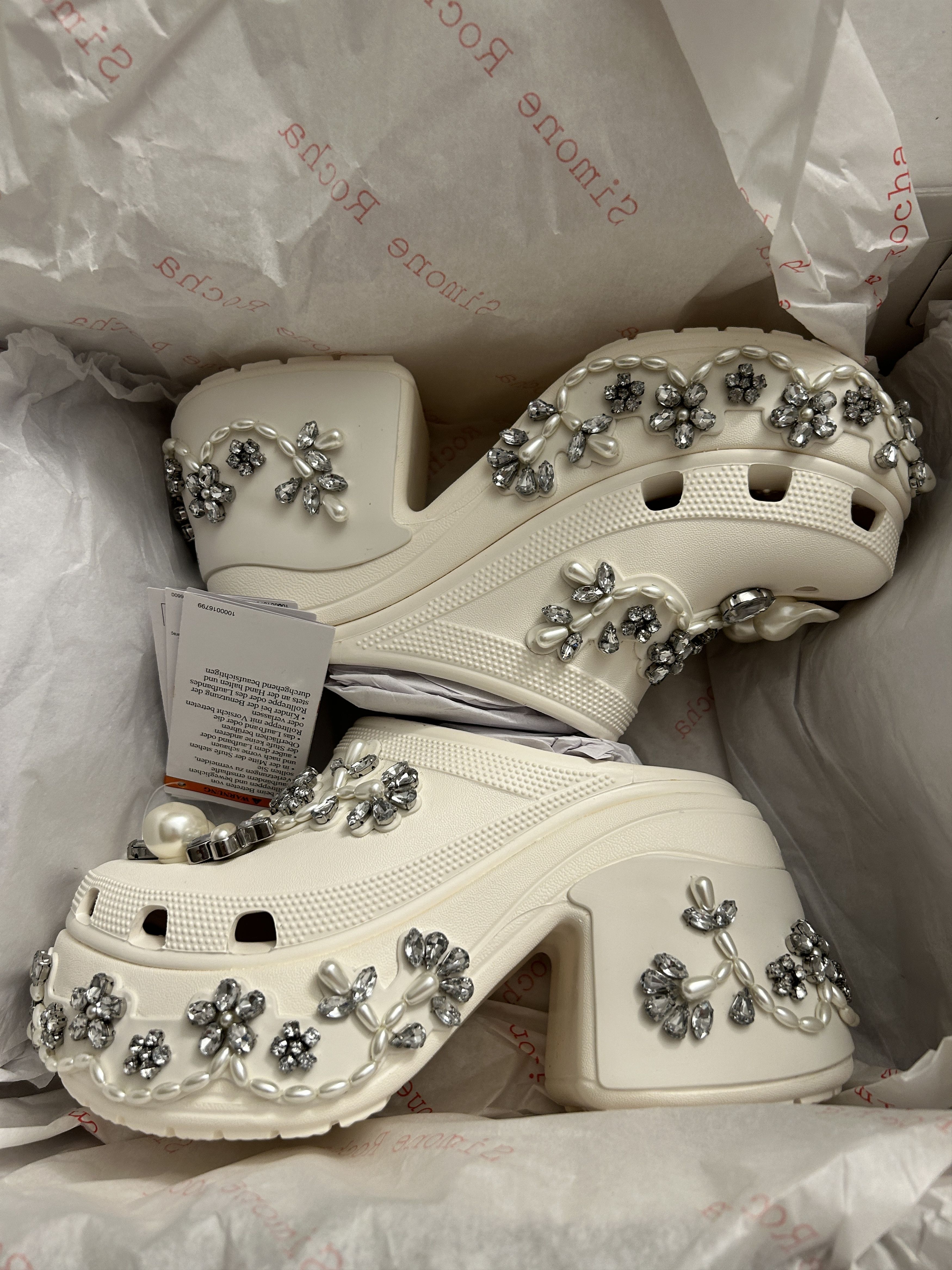 Crocs × Simone Rocha Simone Rocha Crocs Women's Siren (Chalk) Size US 10 / IT 40 - 6 Thumbnail