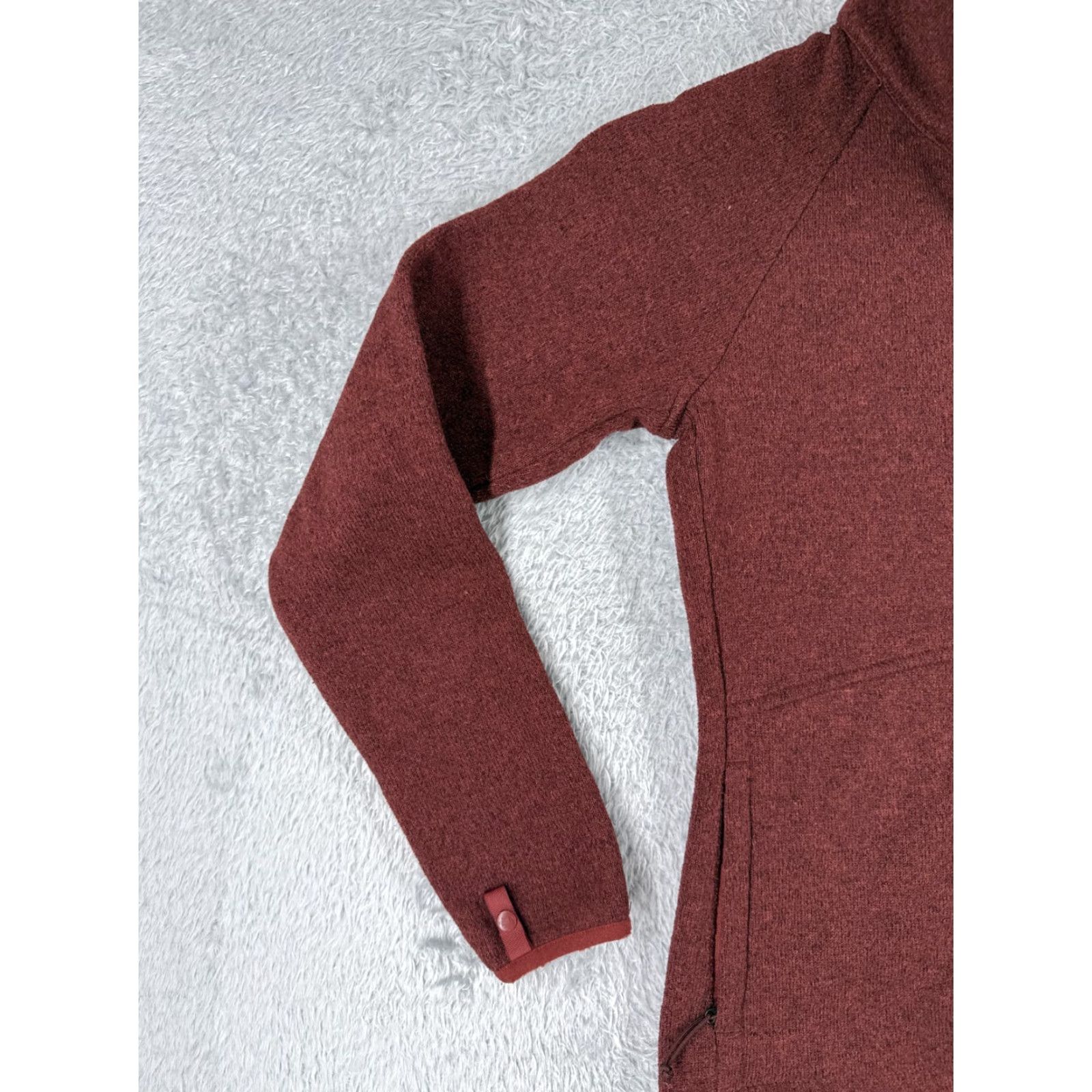 The North Face The North Face Jacket Womens XS Red Knit Shell Mock Neck Fleece Lined Size XS / US 0-2 / IT 36-38 - 3 Thumbnail