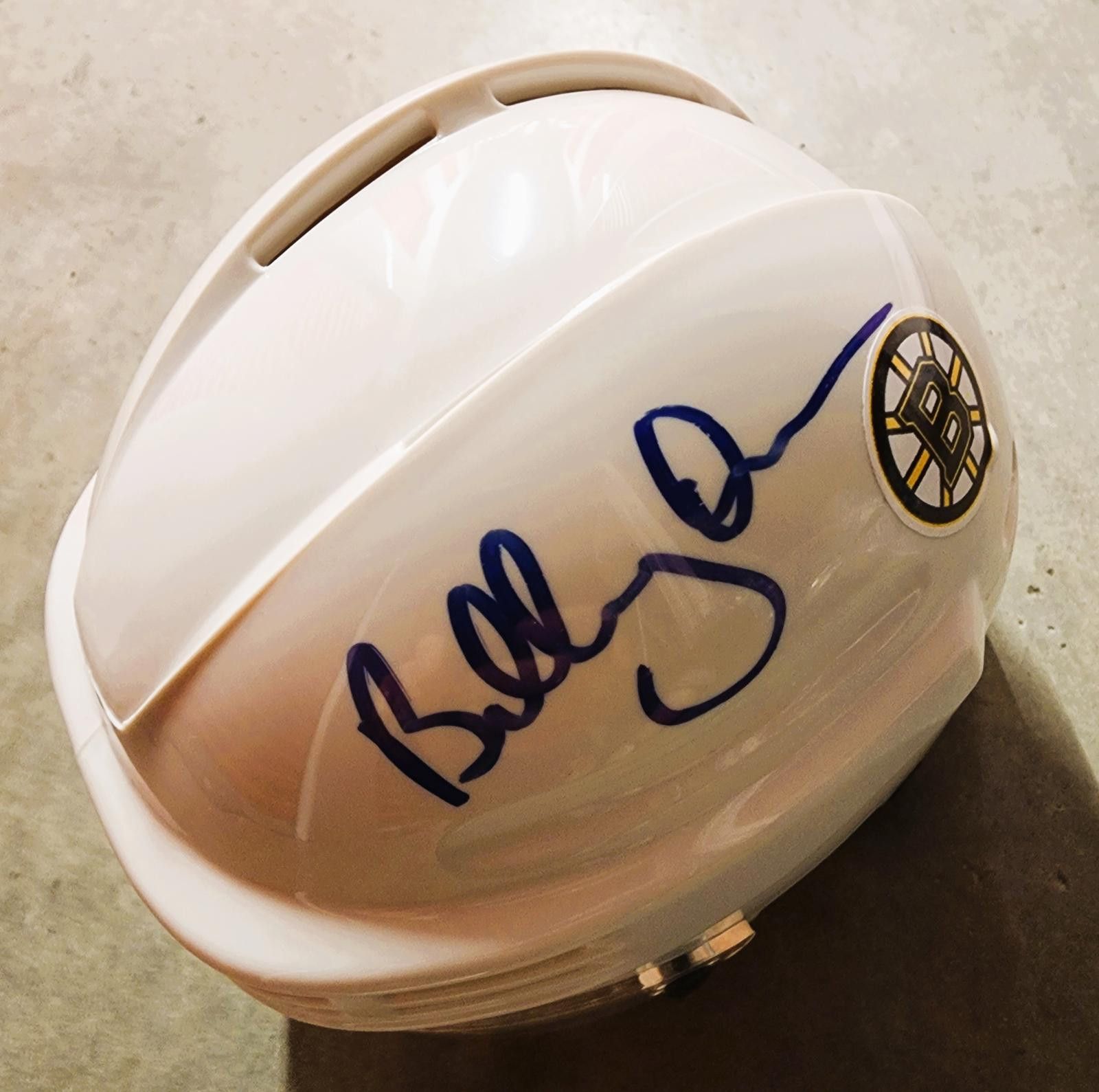 NHL Autographed Bobby Orr Boston Bruins mini Helmet Size ONE SIZE - 1 Thumbnail