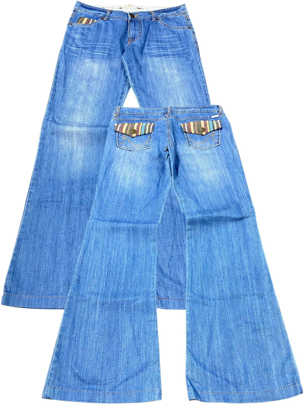 Hysteric Glamour × If Six Was Nine × Japanese Brand Flare Jeans Roxy Vintage Washed Blue p184 Size US 30 / EU 46 - 1 Thumbnail