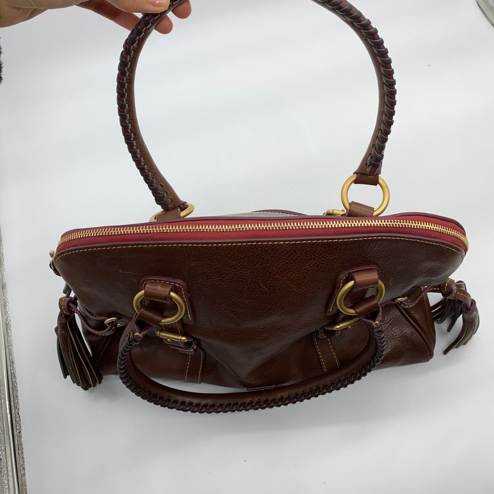 Dooney & Bourke Dooney & Bourke Florentine Leather Purse Domed Buckle Size ONE SIZE - 17 Thumbnail