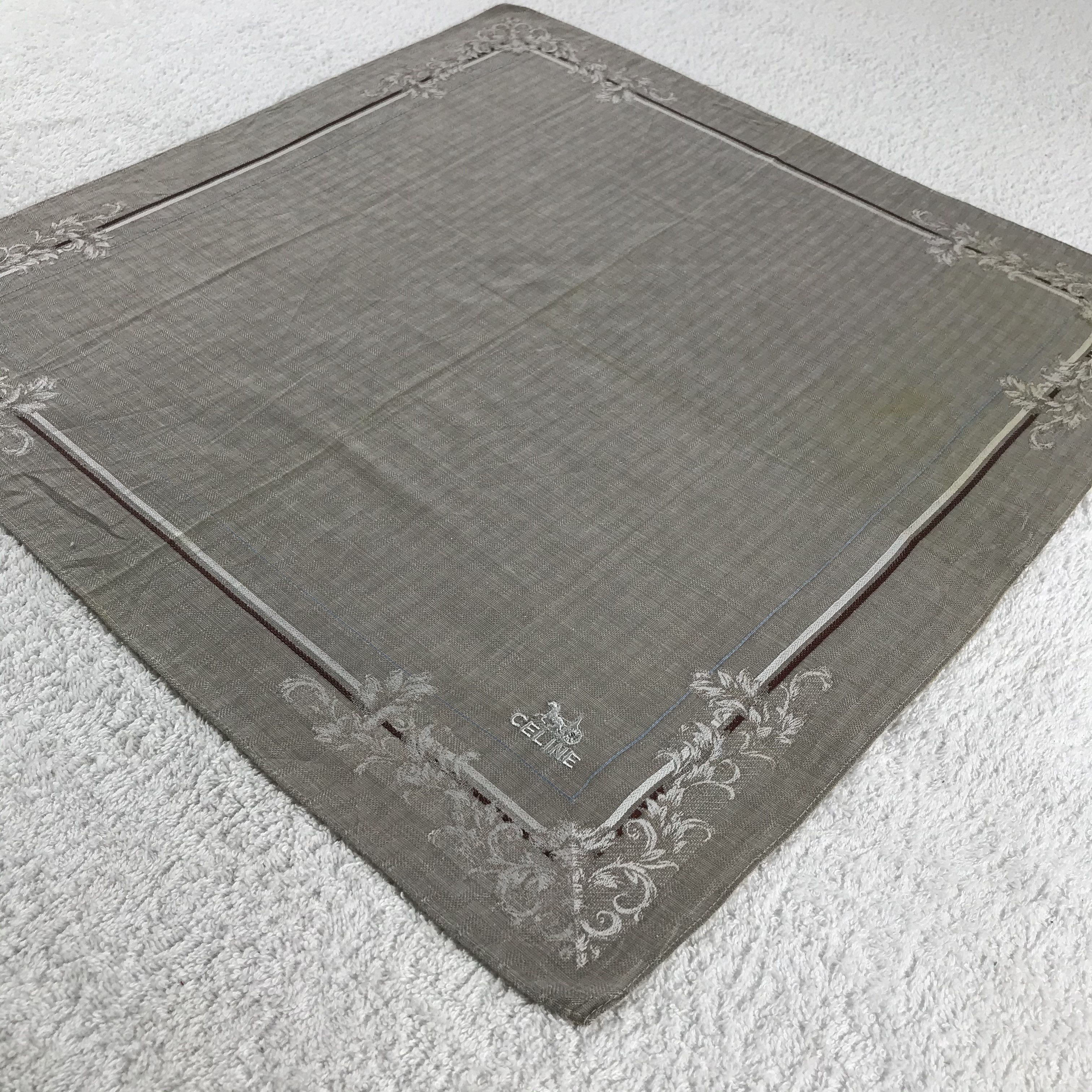 Celine × Vintage Celine Bandana / Handkerchief / Neckerchief - S121 Size ONE SIZE - 2 Thumbnail