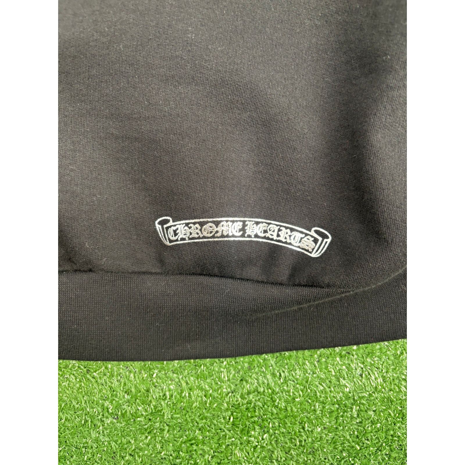 Chrome Hearts Chorme Hearts 1988 Foil Vertical Logo Black Hoodie Size XXL Size US XXL / EU 58 / 5 - 10 Thumbnail