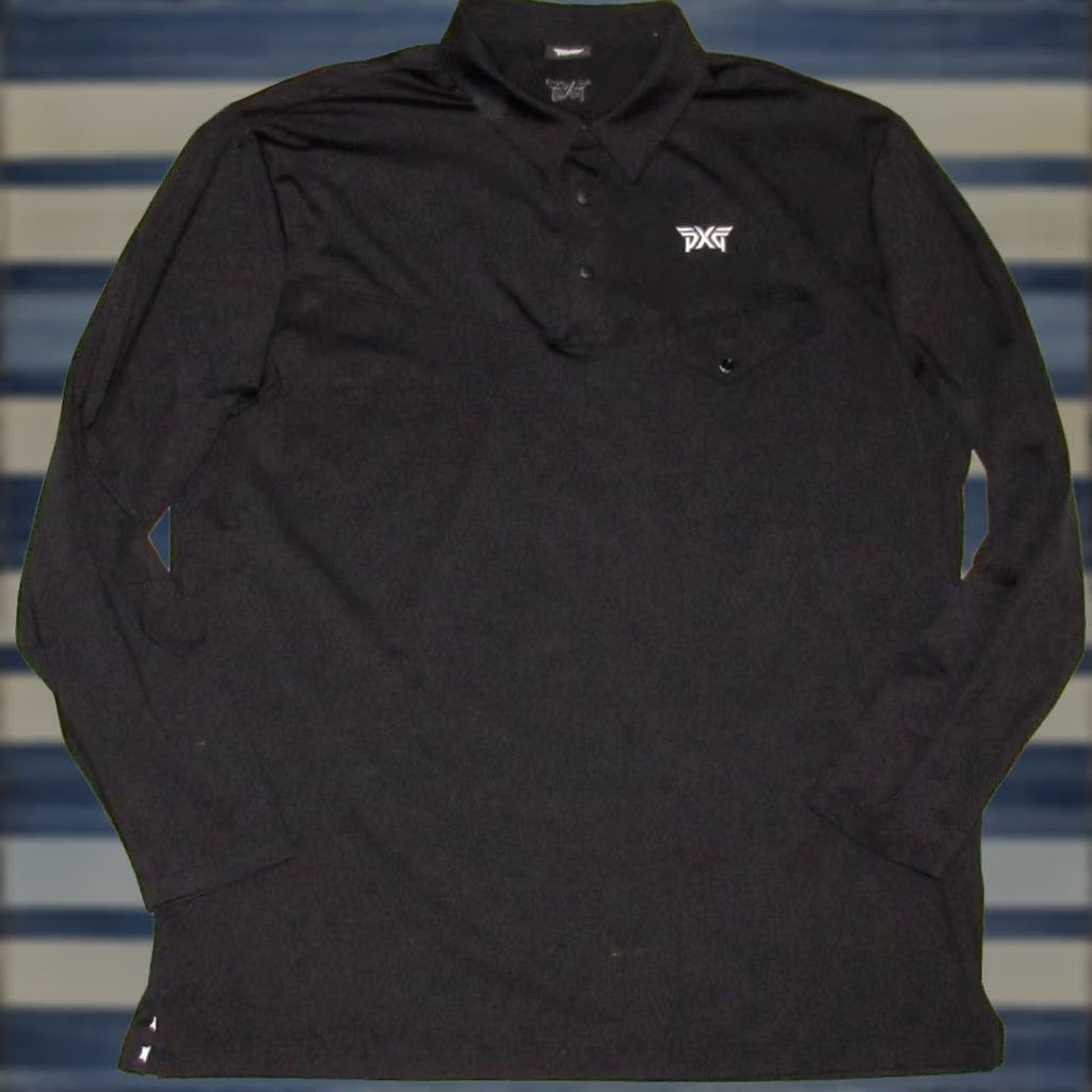 Vintage PXG Black Long Sleeve Polo Shirt XL Mens Size US XL / EU 56 / 4 - 1 Thumbnail