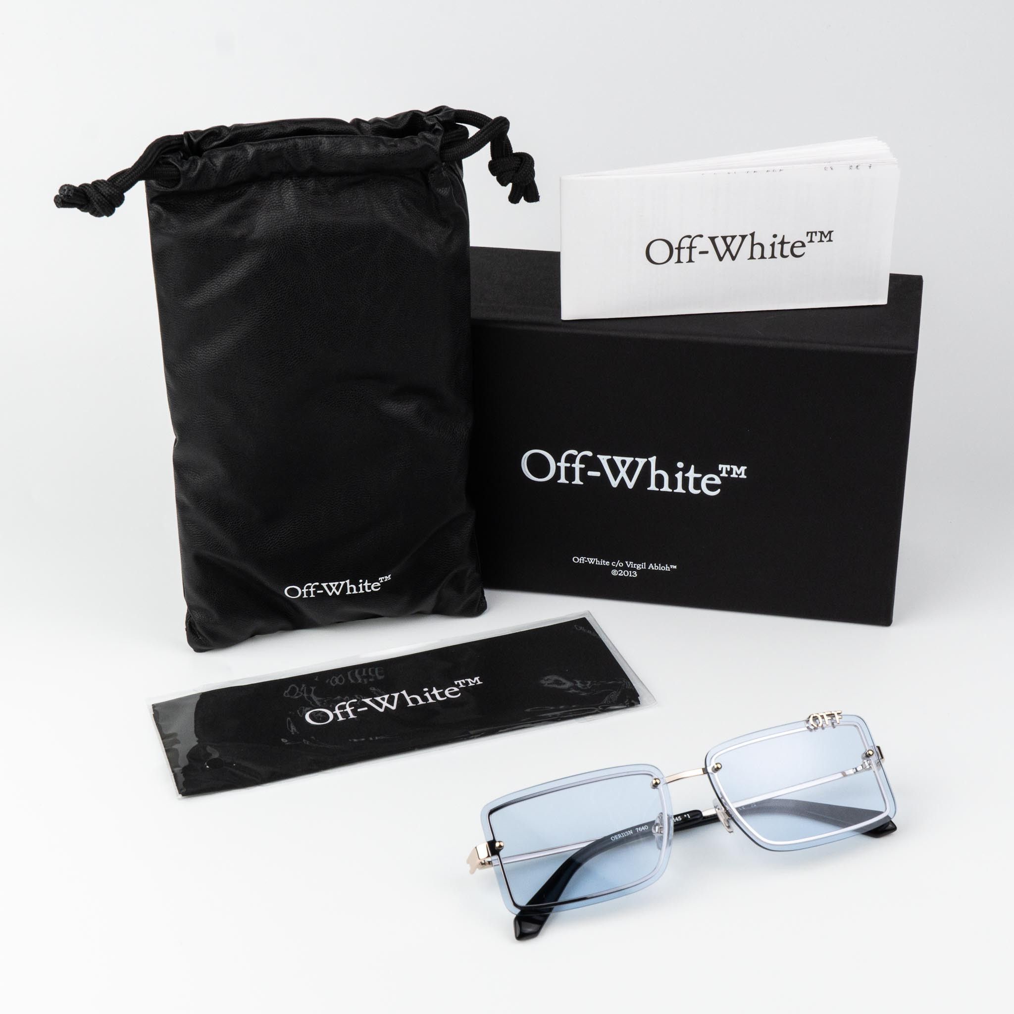 Off-White Off-White TAMPA Men Sunglasses OERI13N 7640 NEW AUTHENTIC Size ONE SIZE - 10 Thumbnail