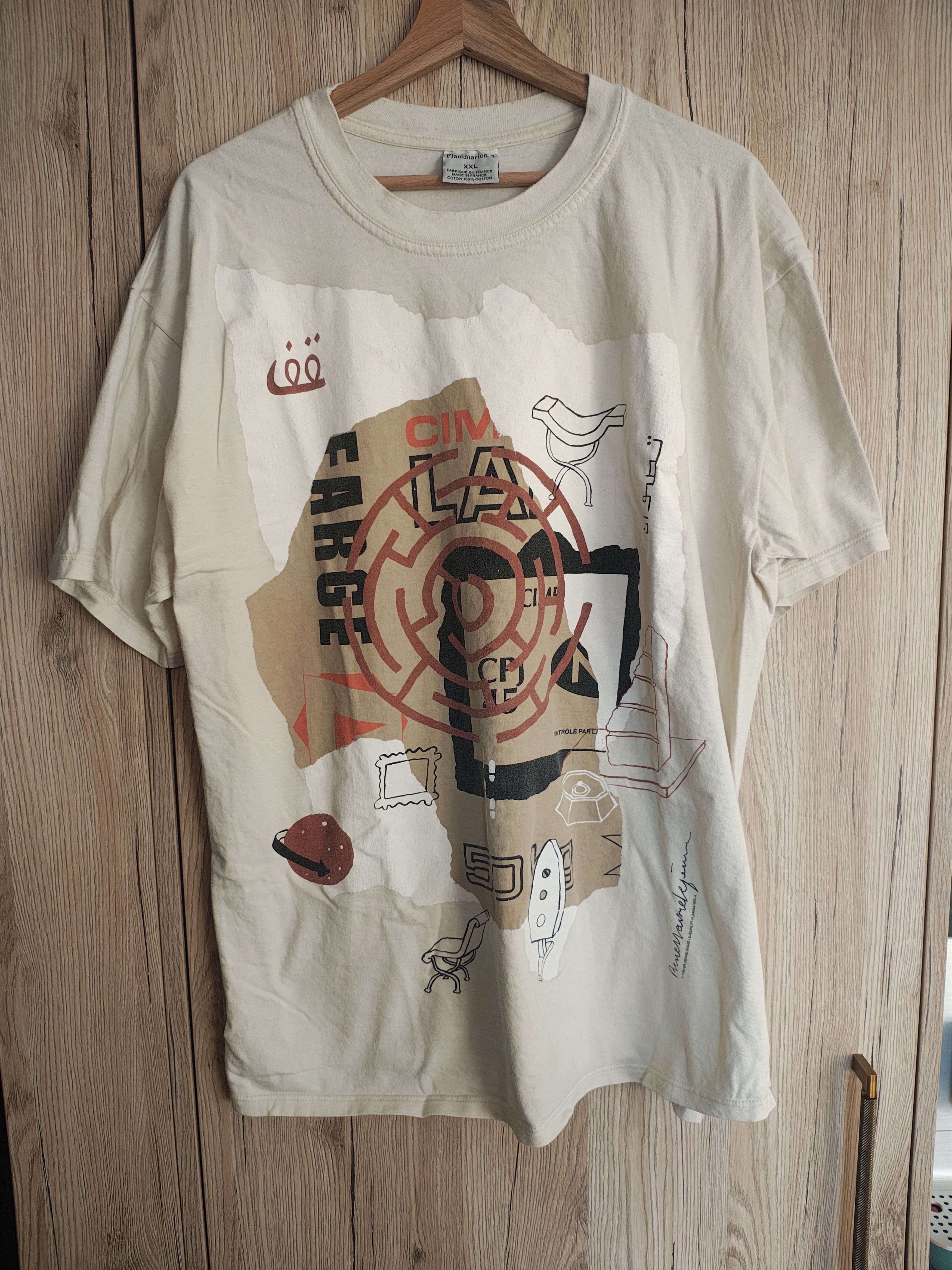 Vintage Flammarion 1994 Vintage Art Tee Size US XXL / EU 58 / 5 - 8 Thumbnail