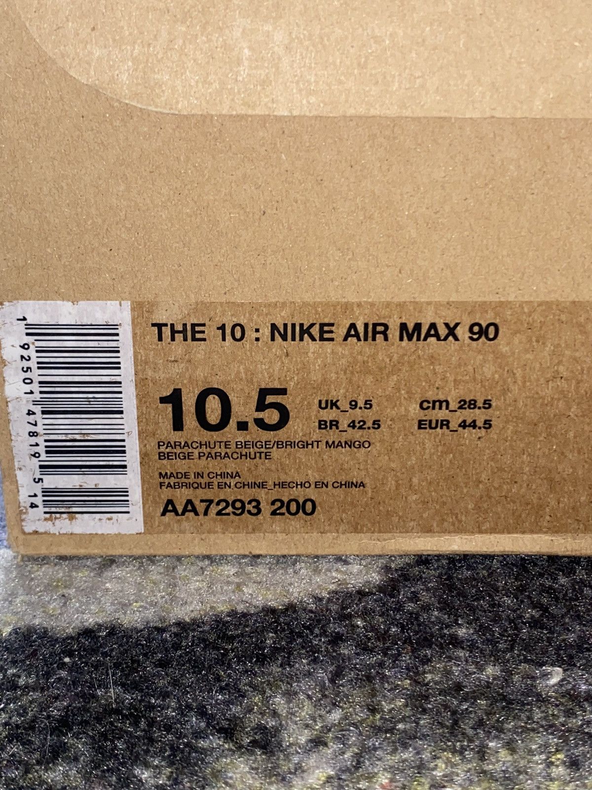 Nike × Off-White × Virgil Abloh Nike Air Max 90 Off-White Desert Ore Size US 10.5 / EU 43-44 - 10 Thumbnail