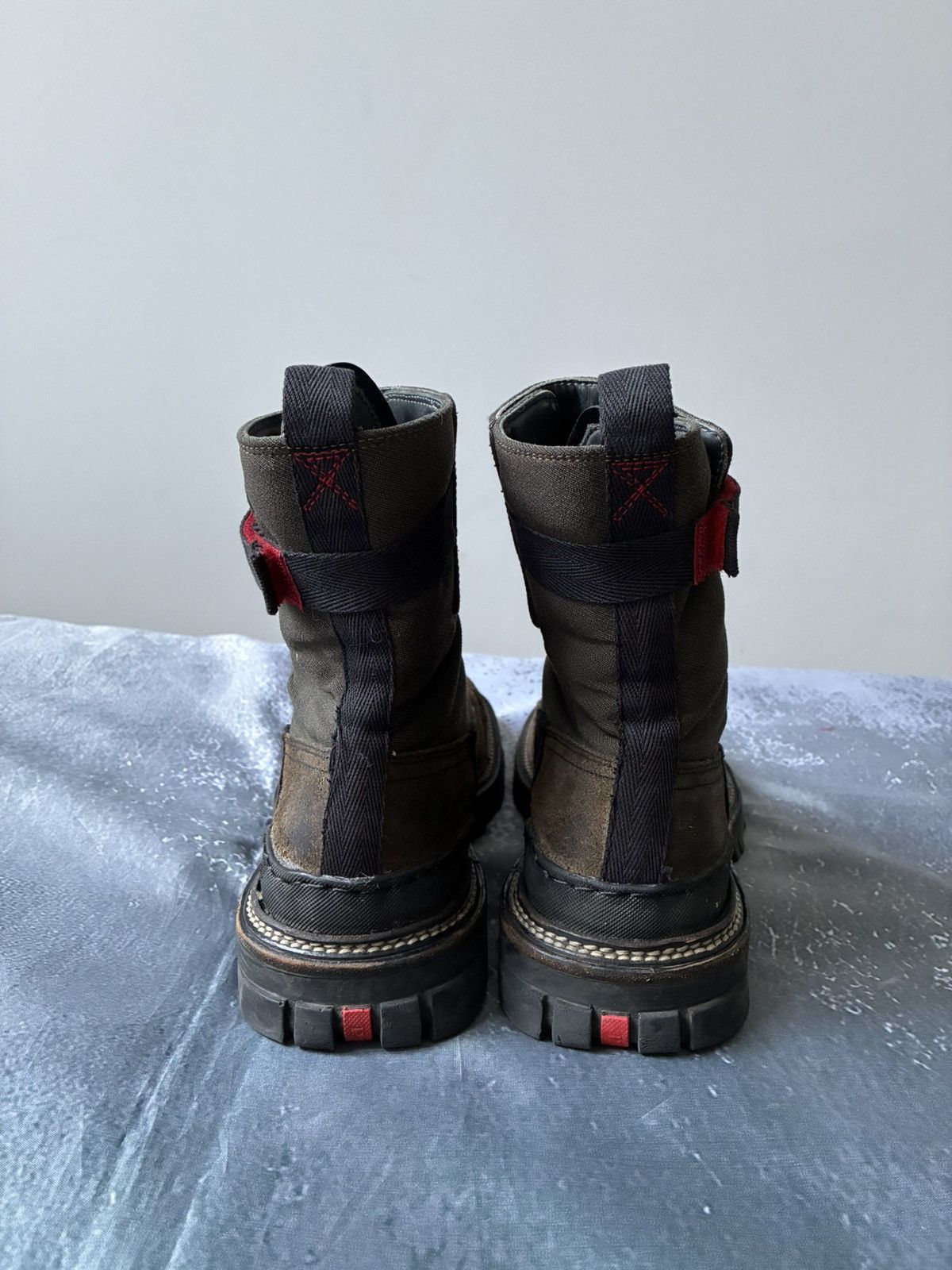 Prada Vintage Linea Rossa Sport Combat Ankle Boots Size US 9 / EU 42 - 5 Thumbnail
