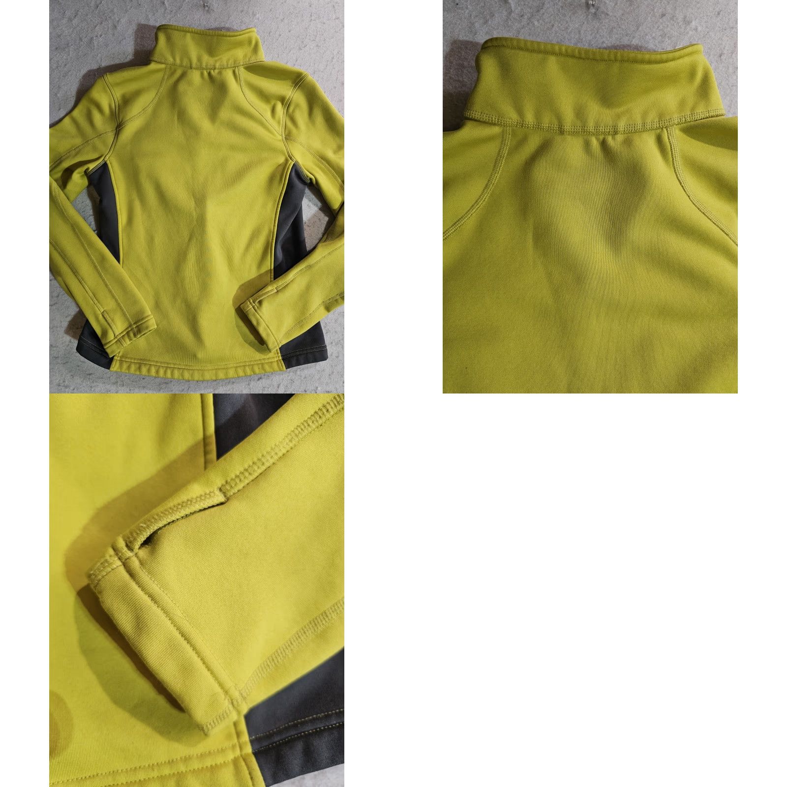 Vintage LL Bean Women’s Full Zip Athletic Jacket Spandex Blend Yellow/Gray XS Regular Short Softshell 90s Outdoor Basic Jacket Women's Size XS / US 0-2 / IT 36-38 - 8 Thumbnail