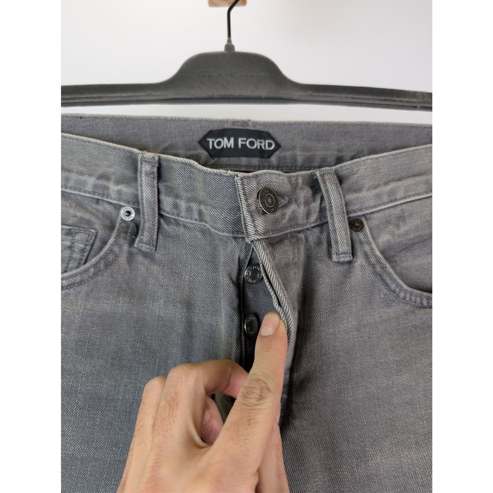 Tom Ford o1rshd1 Slim Denim Jeans in Grey Size US 38 / EU 54 - 6 Thumbnail