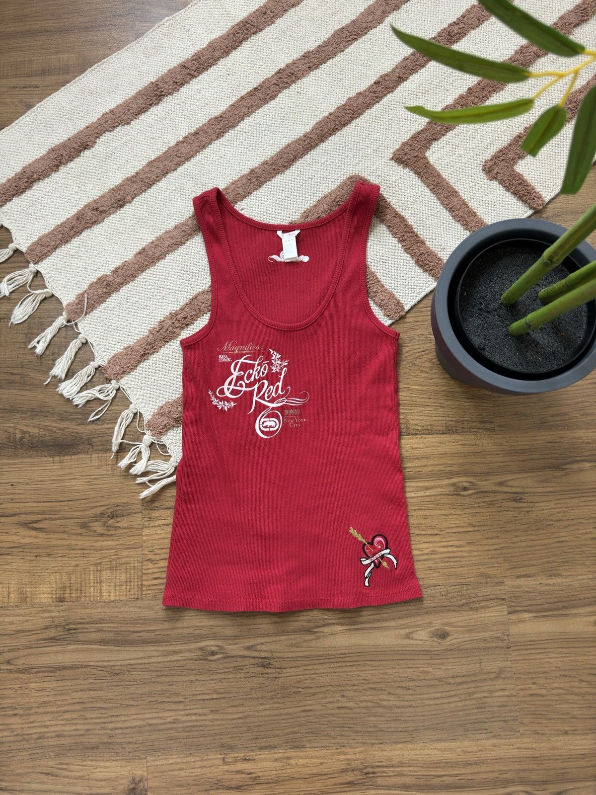 Ecko Unltd. ECKO RED ED HARDY STYLE PRINTED TANK TOP Size M / US 6-8 / IT 42-44 - 2 Thumbnail