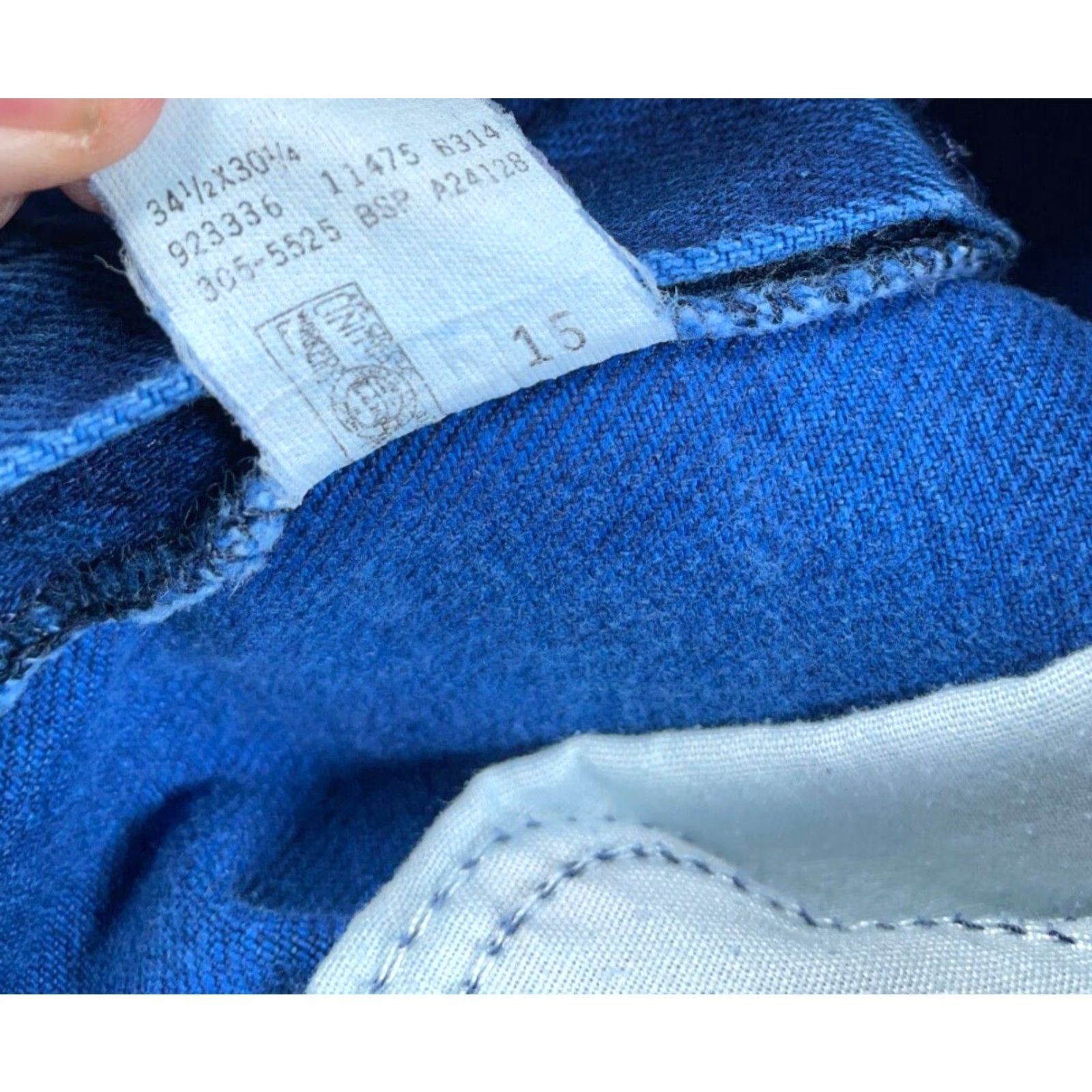 Lee VINTAGE Lee Jeans Women 18 Medium 32 x 27 Blue Denim High Waisted Tapered 5-Pocket 80s 90s Hipster Retro Womens Size 24" / US 00 / IT 34 - 4 Thumbnail
