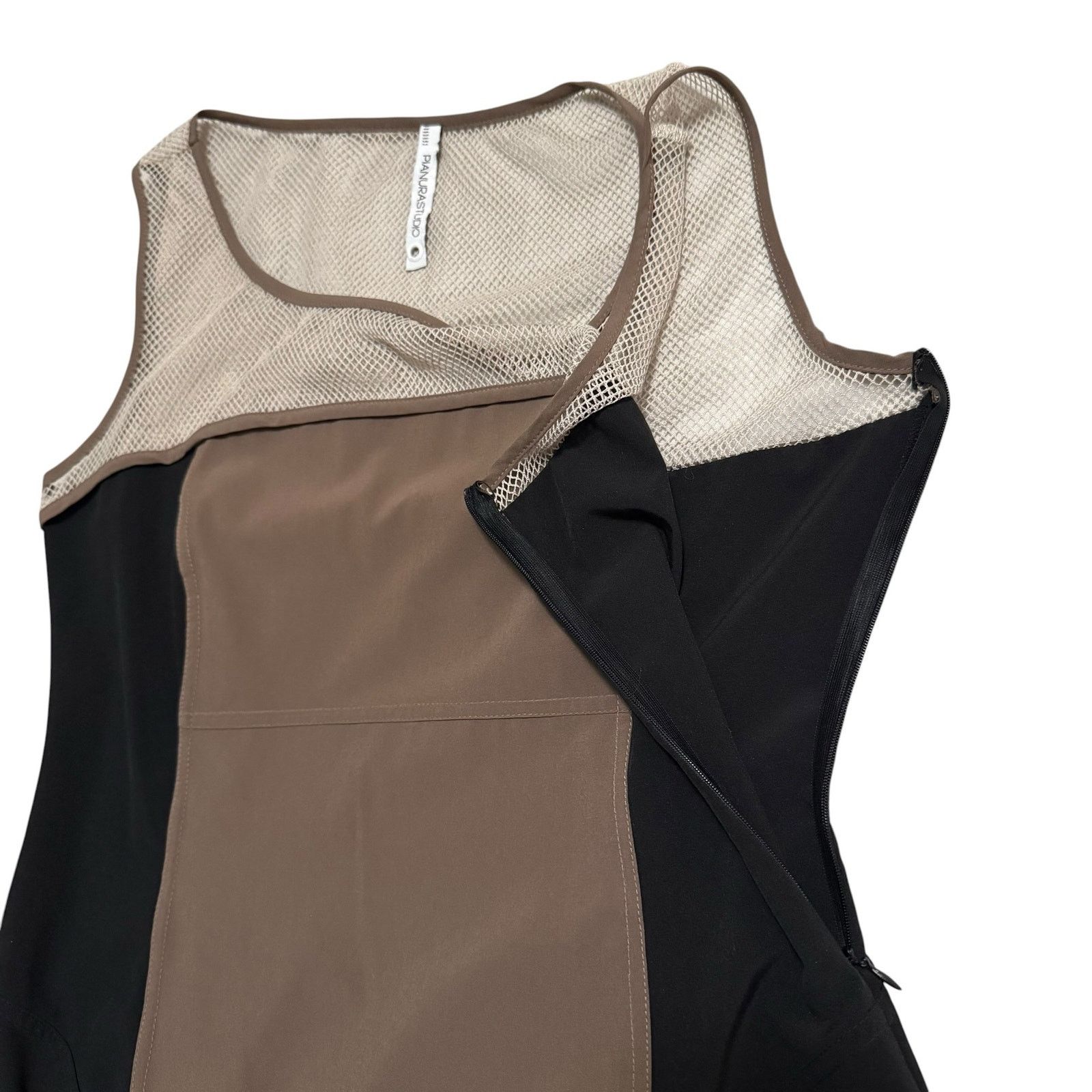 Other Pianura Studio Sleeveless Dress Color Block Mesh IT 46 Size L / US 10 / IT 46 - 5 Thumbnail