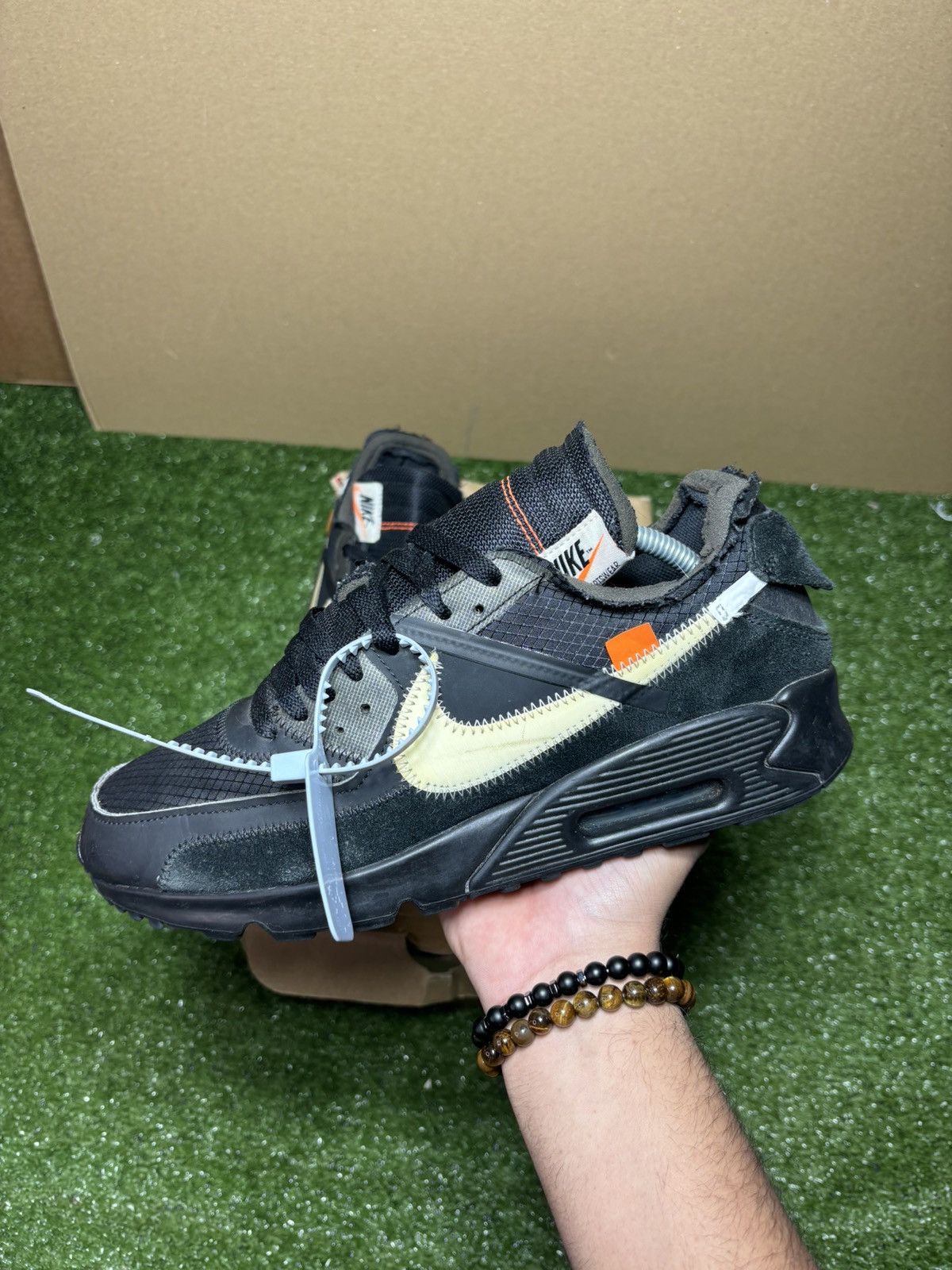 Off-White Nike air max 90 offwhite black Size US 10 / EU 43 - 2 Thumbnail