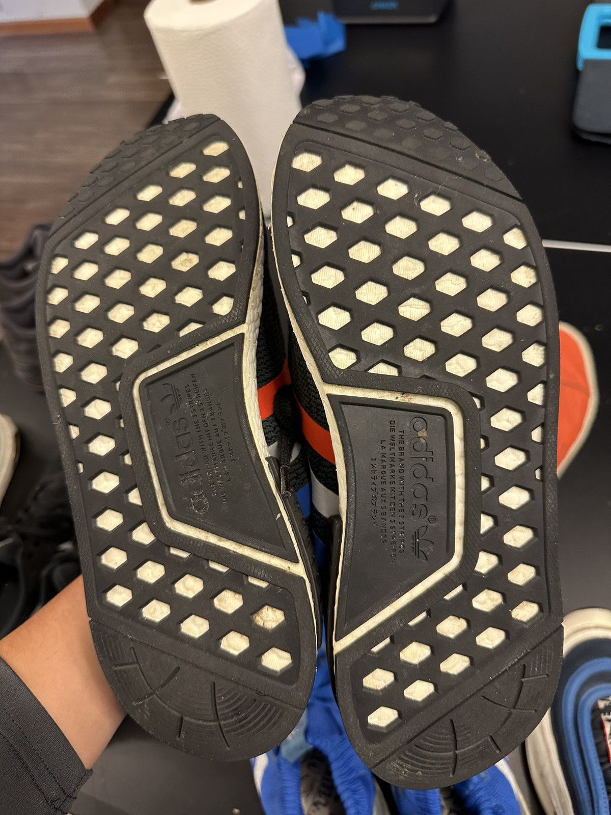 adidas NMD R1 Tri Color Stripes Black