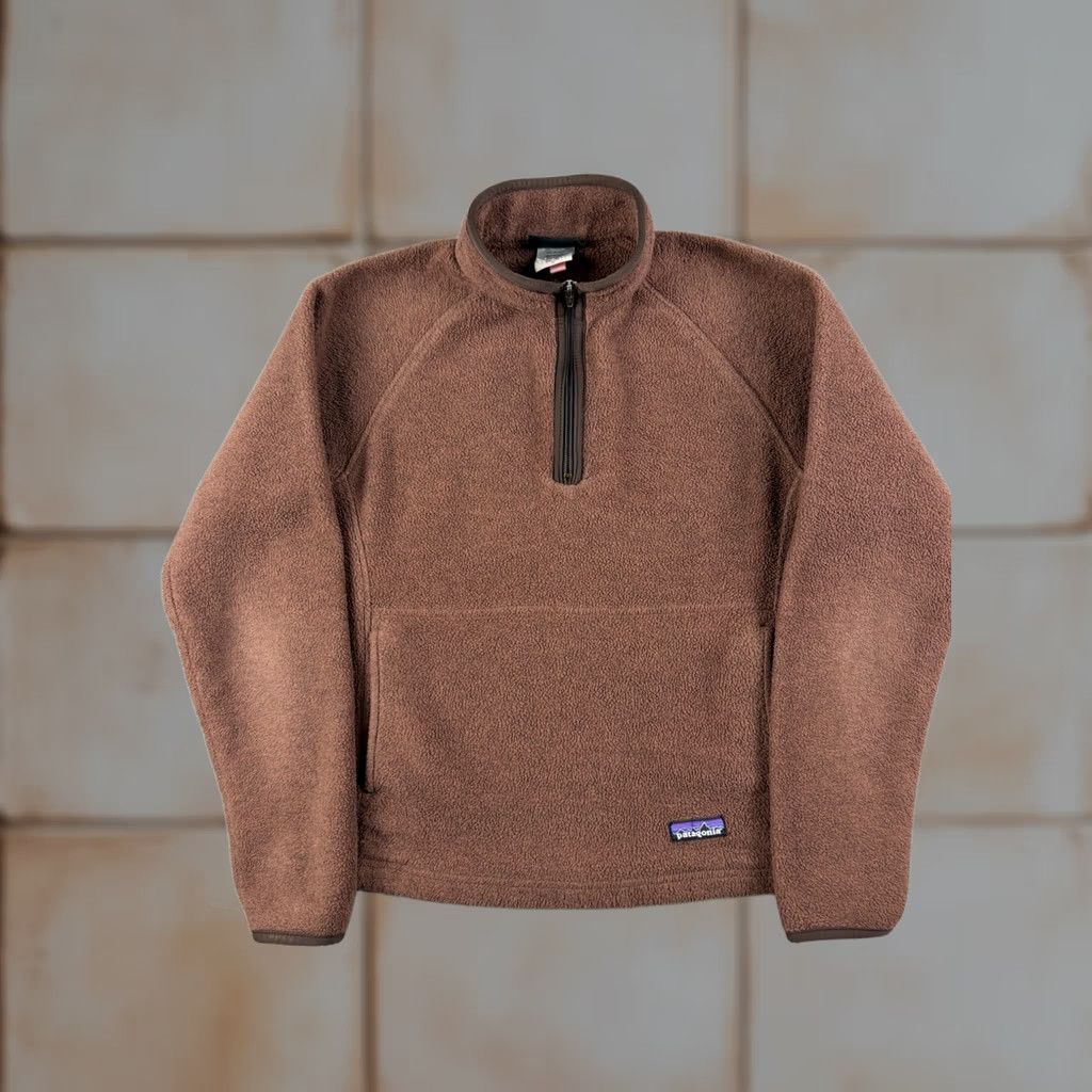 Patagonia VINTAGE Patagonia Synchilla Fleece Quarter Zip Women’s Small Brown Pullover Jacket Size S / US 4 / IT 40 - 1 Thumbnail