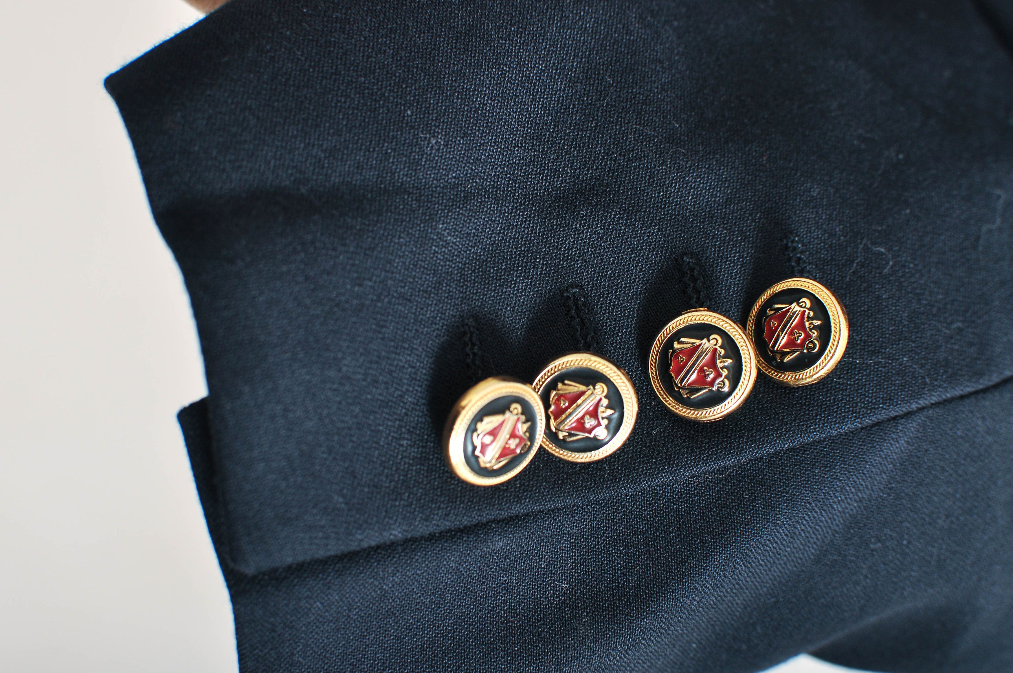 Other Vintage 90s navy blazer jacket Size 48R - 4 Thumbnail