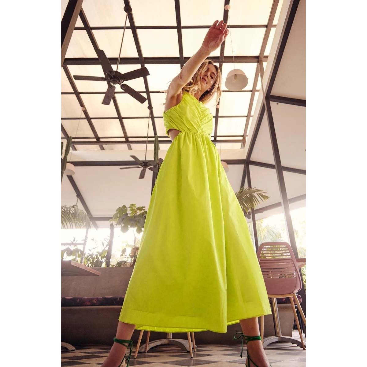 green emerald velvet dress Iris Dress | Tie Front Midi Dress