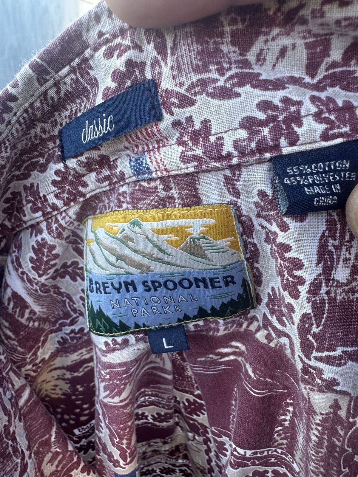 Reyn Spooner PreOwned Reyn Spooner Classic National Parks Red Men's L Size US L / EU 52-54 / 3 - 4 Thumbnail