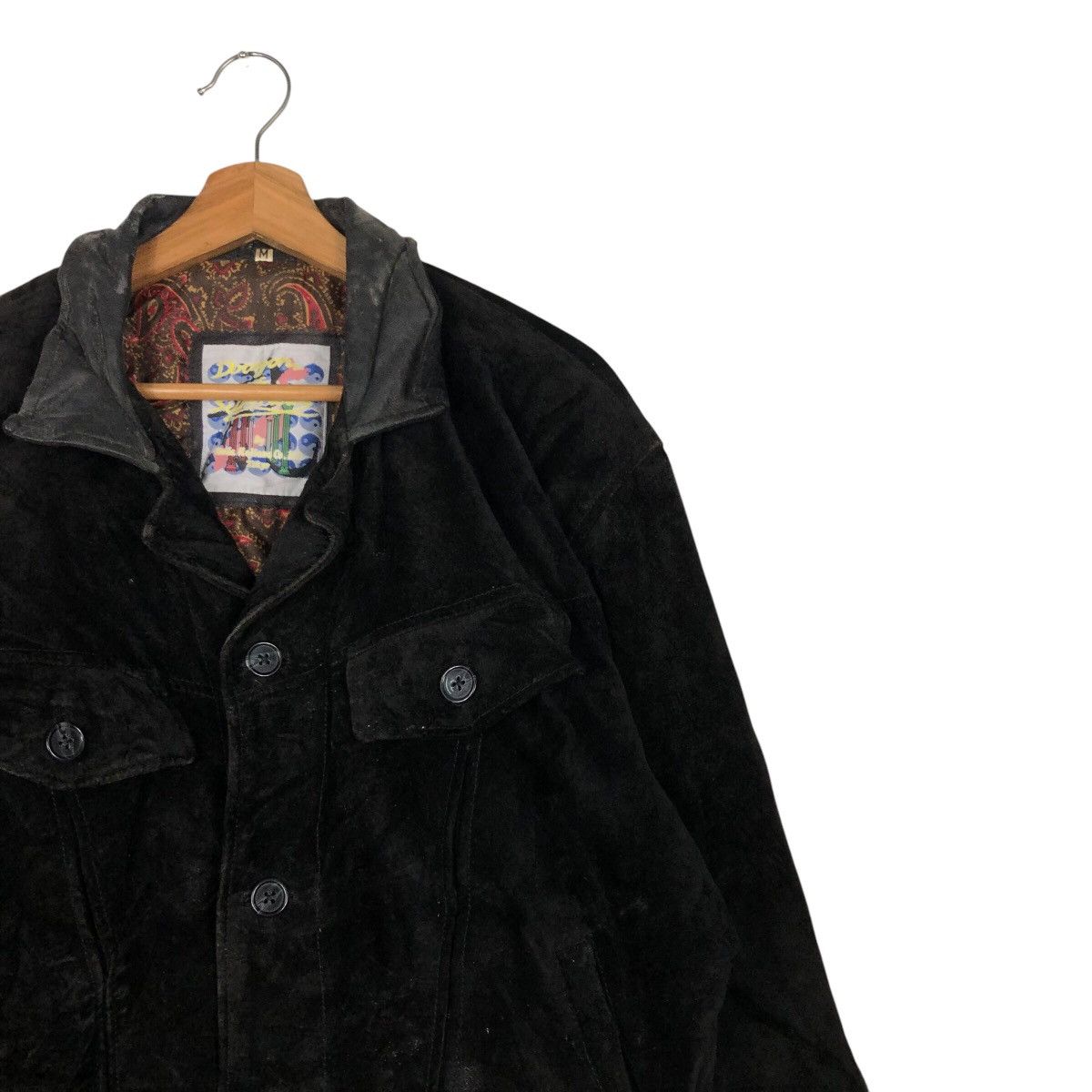 Japanese Brand 📌Vintage Leather Jacket Blanket Dragon Tokyo Issey Miyake Size US M / EU 48-50 / 2 - 7 Thumbnail