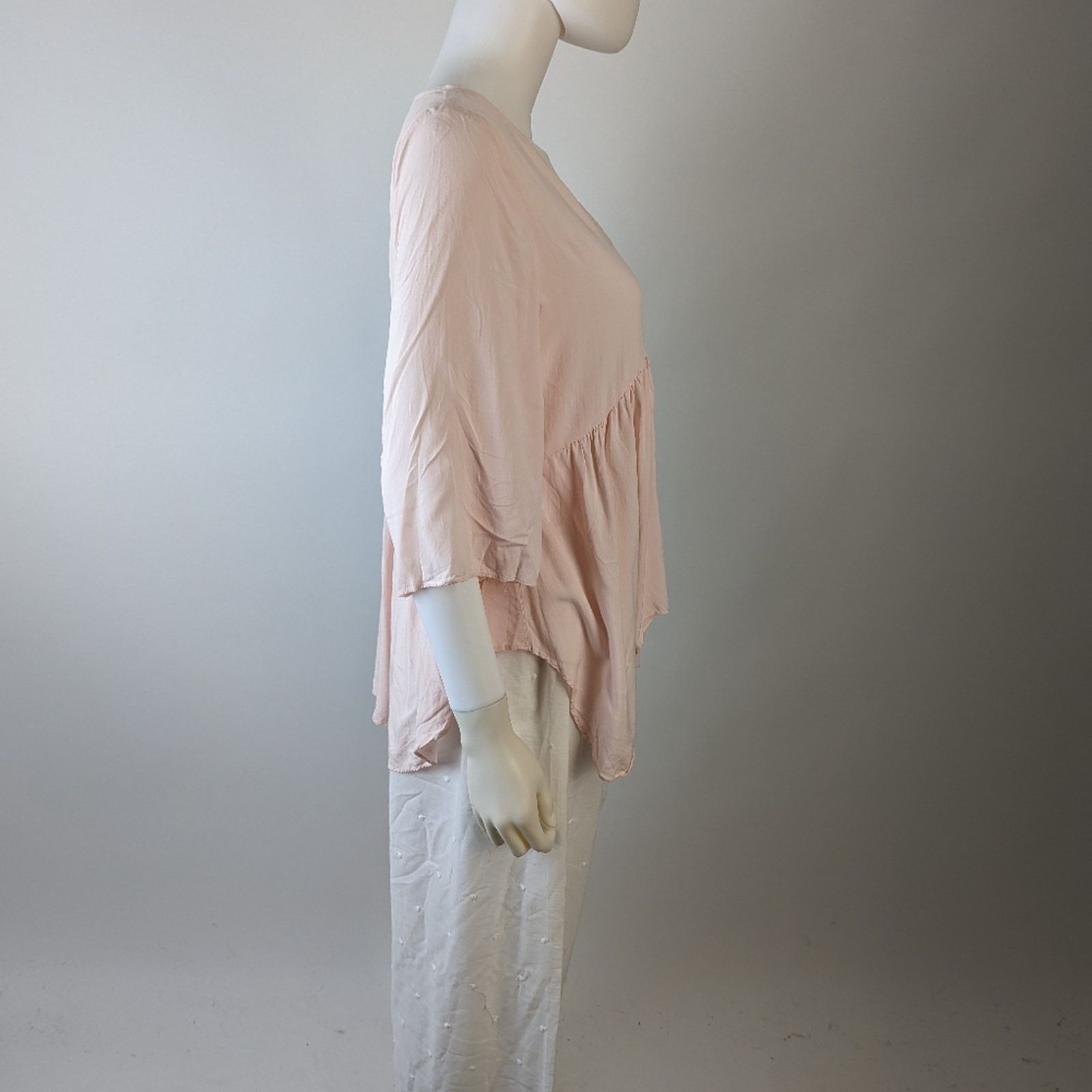 Shein Shein Pale Pink Babydoll Shirt S Size S / US 4 / IT 40 - 4 Thumbnail