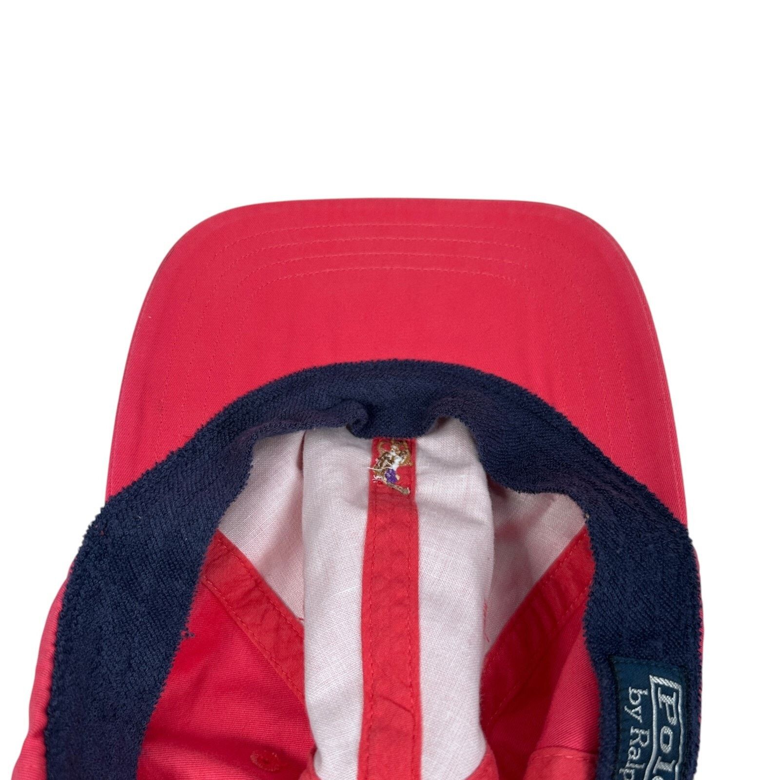 Polo Ralph Lauren Vintage Polo Ralph Lauren Dad Strapback Hat Pink Size ONE SIZE - 6 Thumbnail
