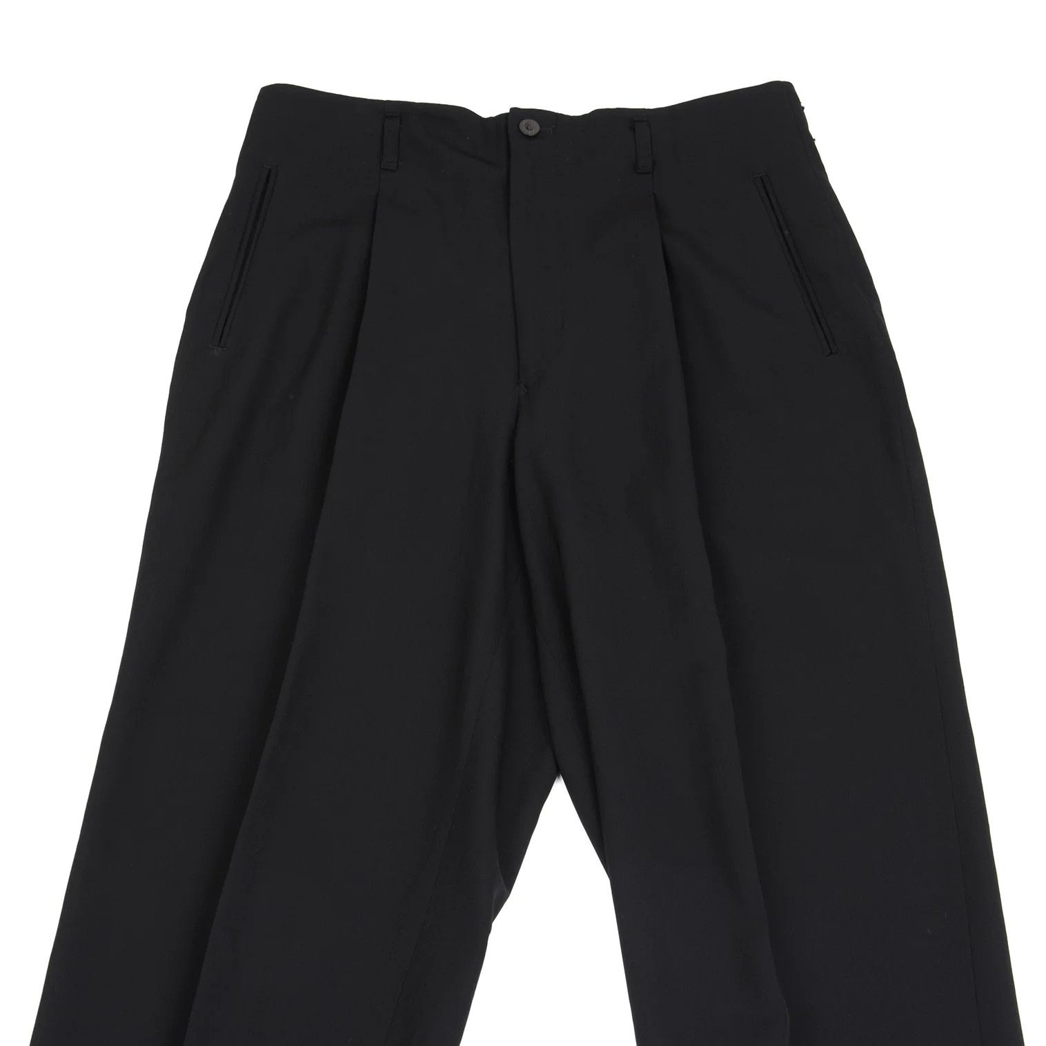Jean Paul Gaultier Wool Tapered Pants in Black Size 50 Size US 34 / EU 50 - 2 Thumbnail