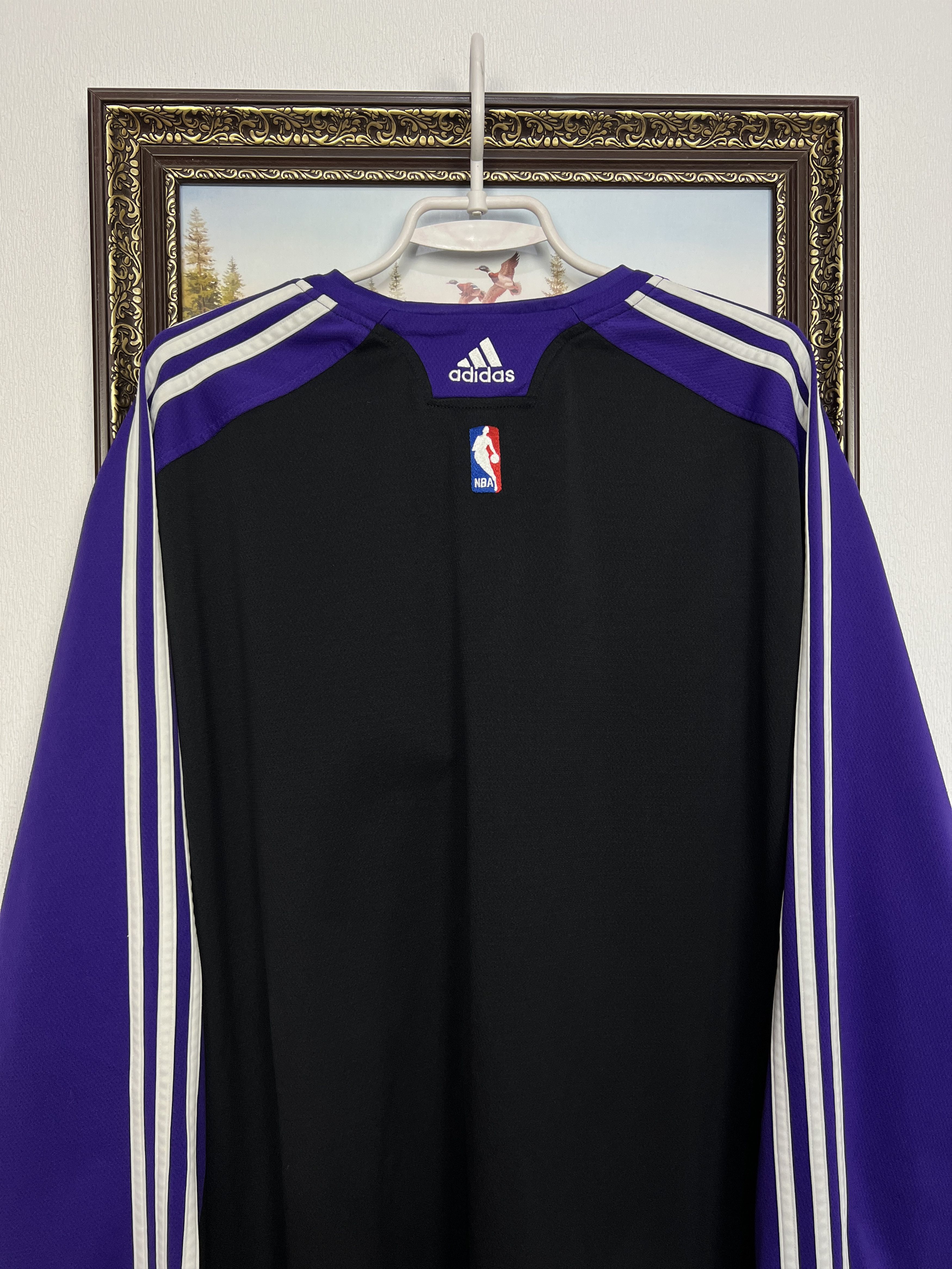 Adidas LA Lakers Warm Up Sweatshirt Bryant Player Issue Crewneck Size US XXL / EU 58 / 5 - 8 Thumbnail