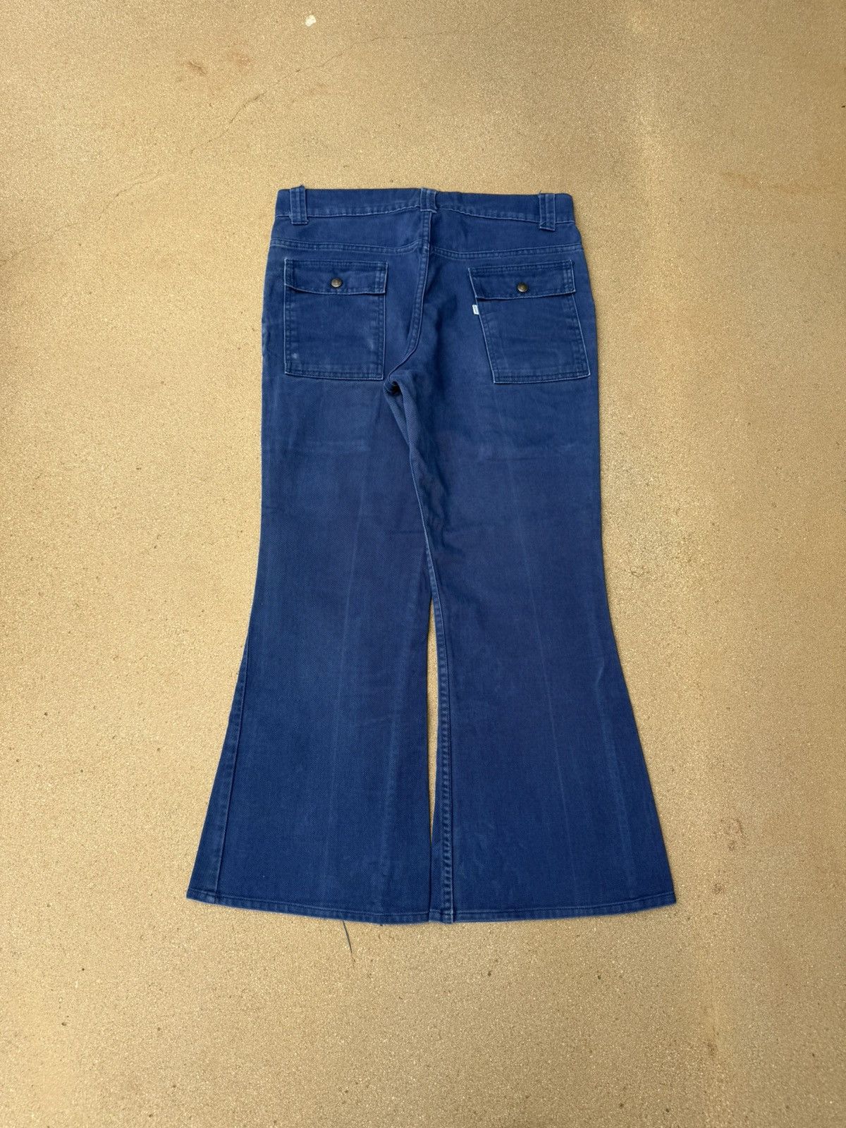 Levi's Vintage 70’s Levi’s 646 Bellbottom Flare Faded Pants 34x27 Size US 34 / EU 50 - 2 Thumbnail