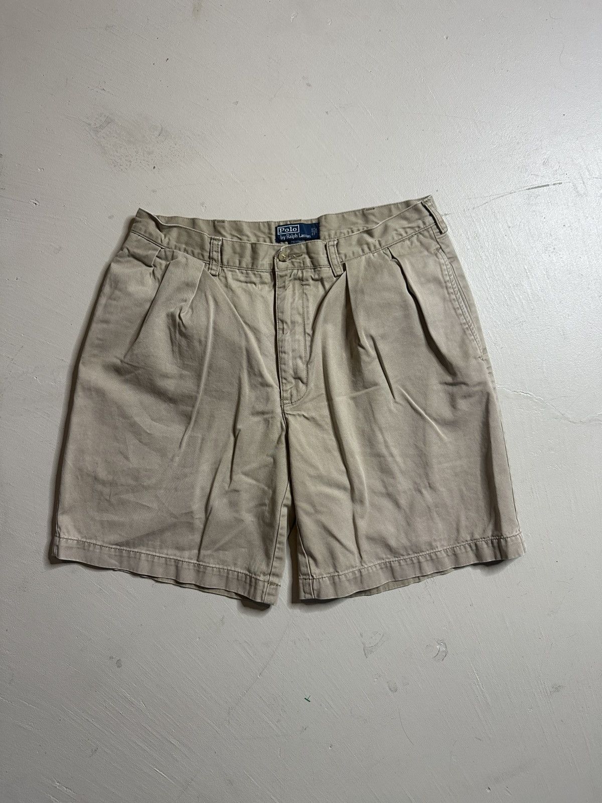 Polo Ralph Lauren Vintage Polo Ralph Lauren Pleated Tyler Shorts Size US 35 - 3 Thumbnail