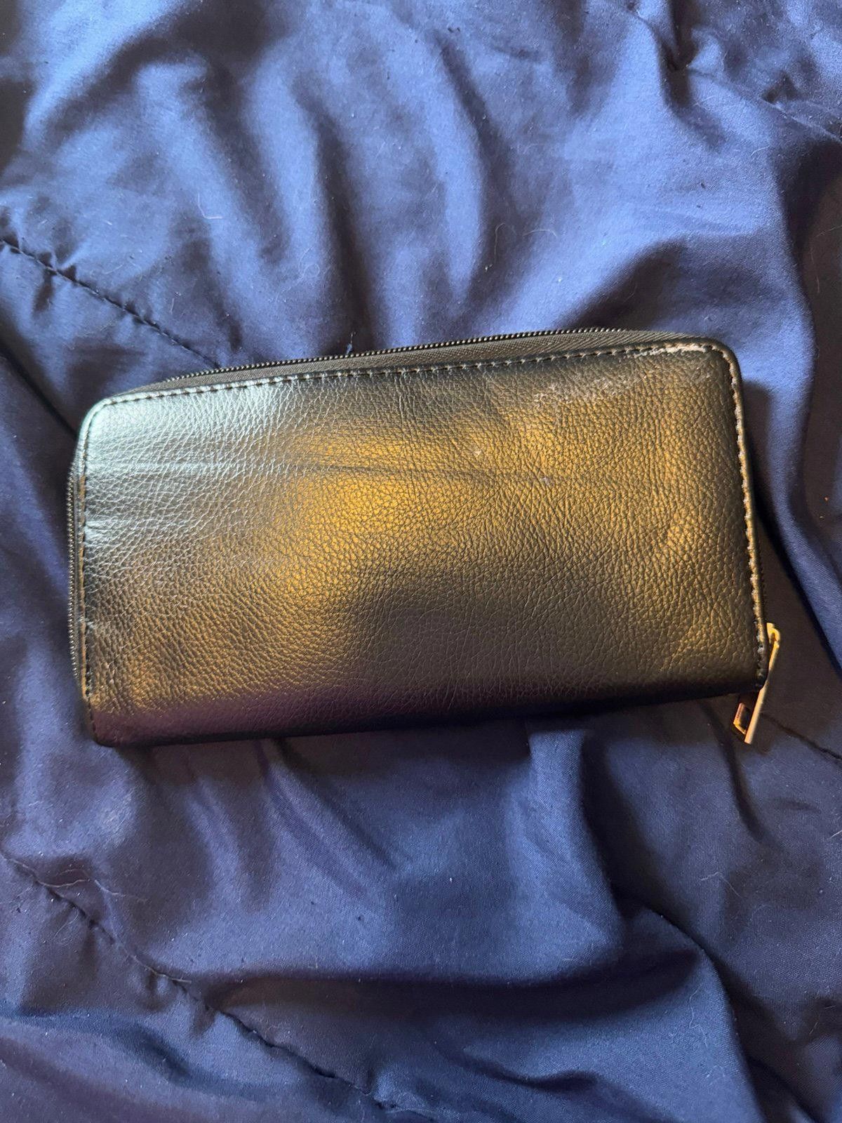 Designer Black Leather Cell Phone Wallet Size ONE SIZE - 2 Thumbnail