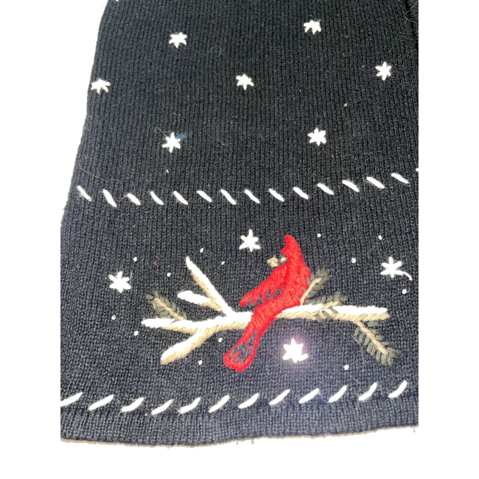 Vintage VINTAGE CJ Banks Black Red Cardinal Winter Snow Holiday Vest Women 1XL Zip Embroidery Christmas Birds Sweater Vest Women Plus Size 1XL Size XXL / US 16-18 / IT 52-54 - 2 Thumbnail