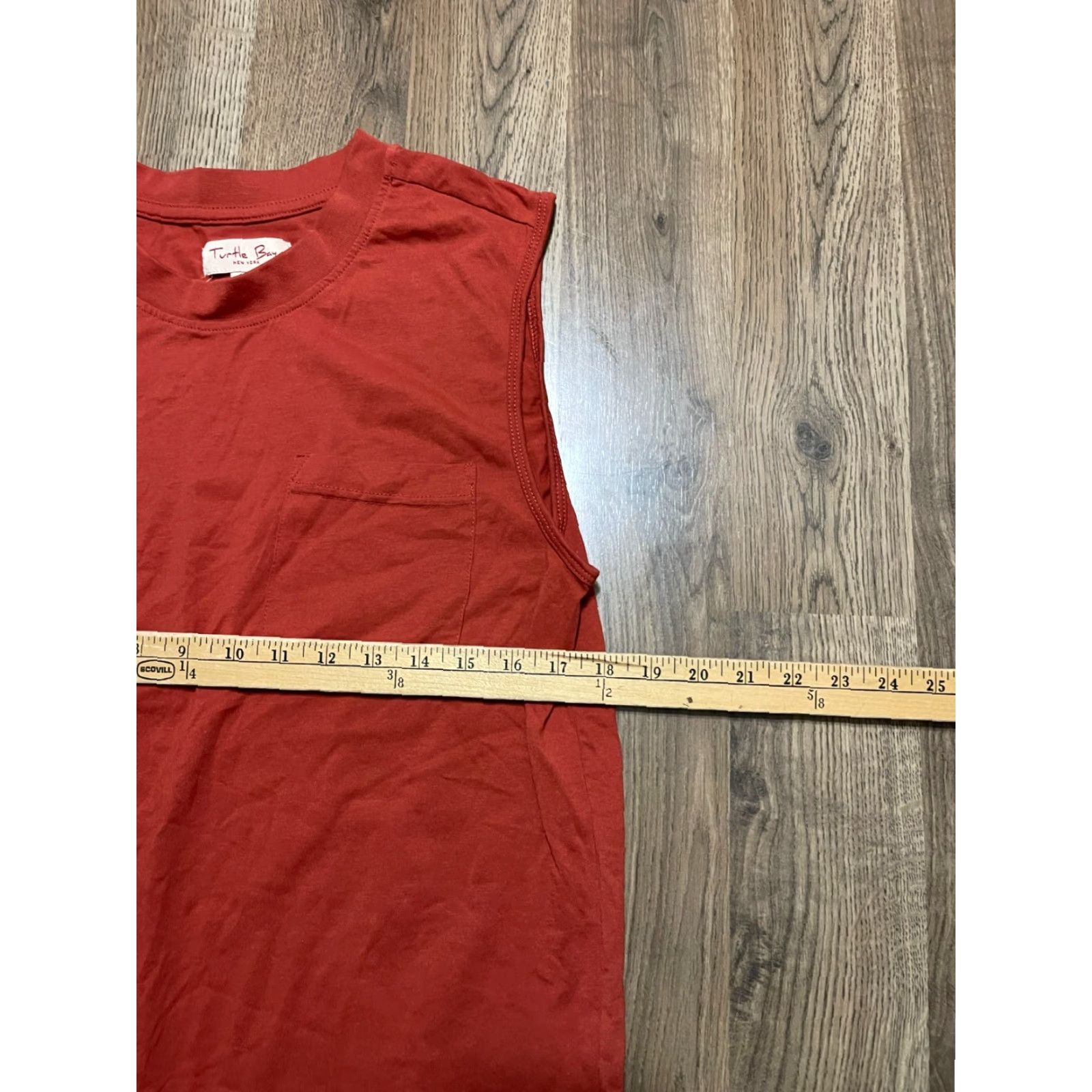 Sea New York Turtle Bay New York Shirt Mens Size M Orange Pullover Sleeveless T-Shirt Size US M / EU 48-50 / 2 - 3 Thumbnail