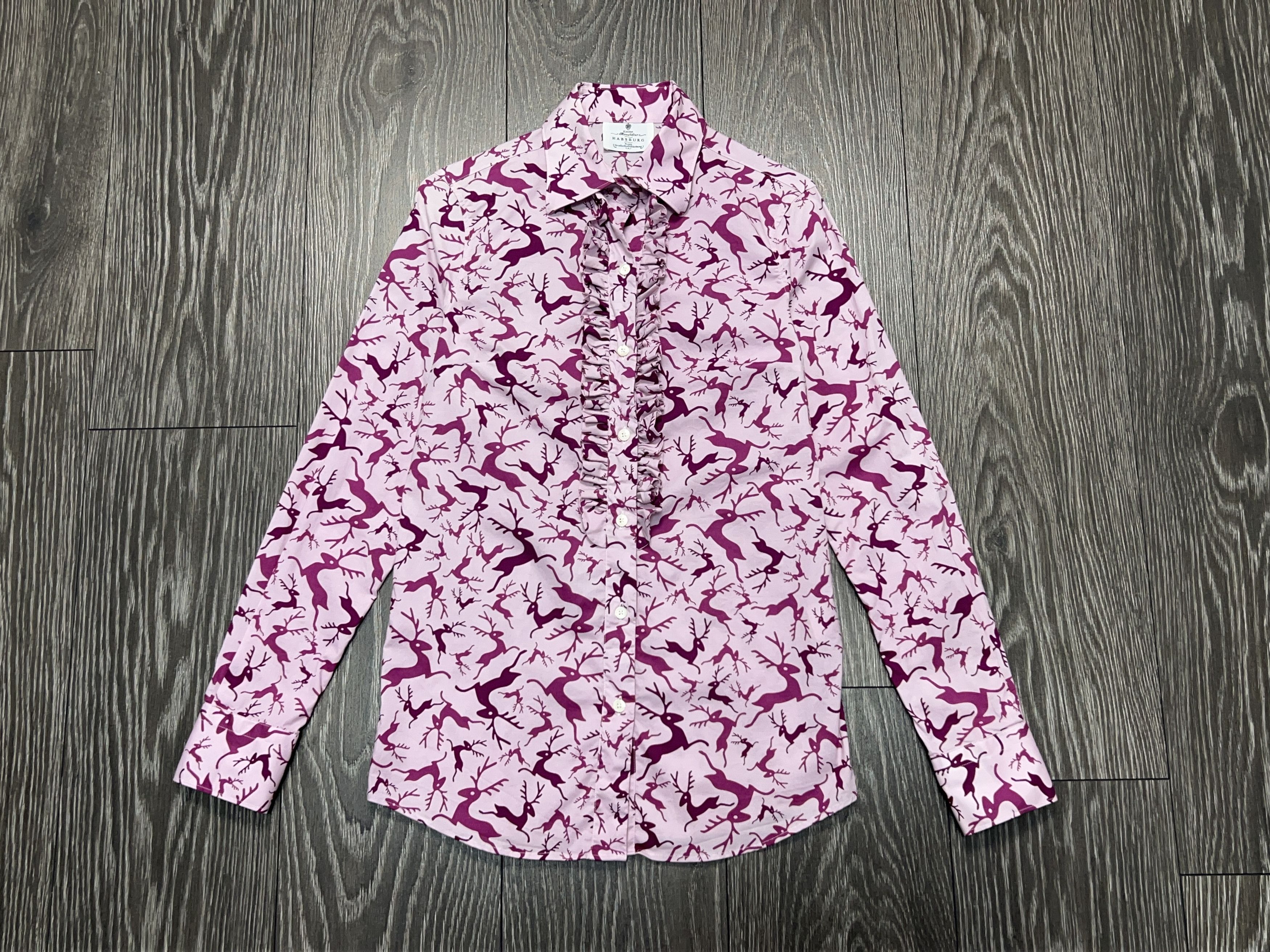 Designer Kleider Habsburg Manufaktur Floral Button Shirt Long Sleeve Size XS / US 0-2 / IT 36-38 - 1 Thumbnail