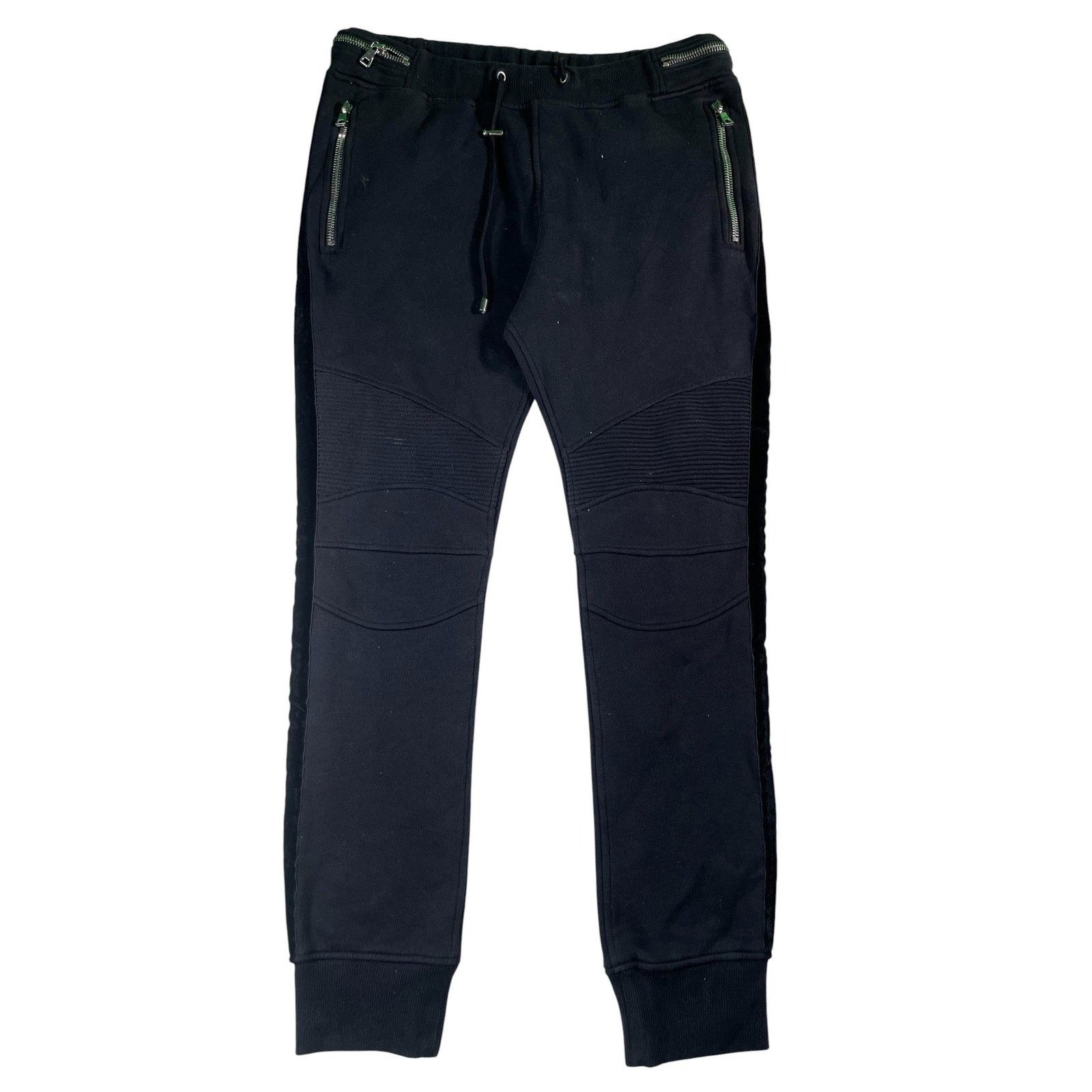 Balmain Balmain Black Zipper Sweats Size US 36 / EU 52 - 1 Thumbnail