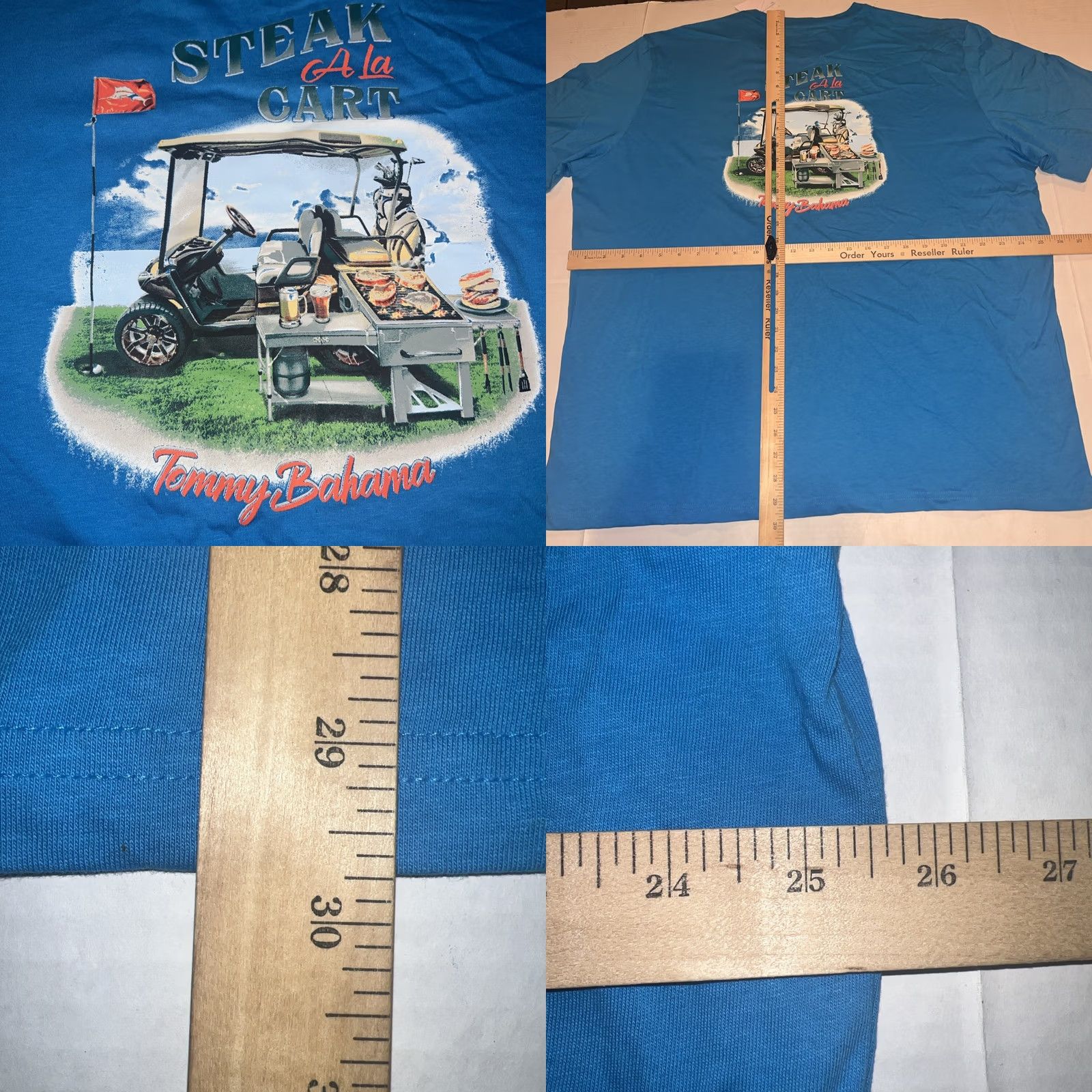 Tommy Bahama VINTAGE Tommy Bahama Tee Shirt 2XL Blue Boater Golfer Shirt Mens Regular Pockets Logo Beach Nautical Tropical Size US XXL / EU 58 / 5 - 8 Thumbnail