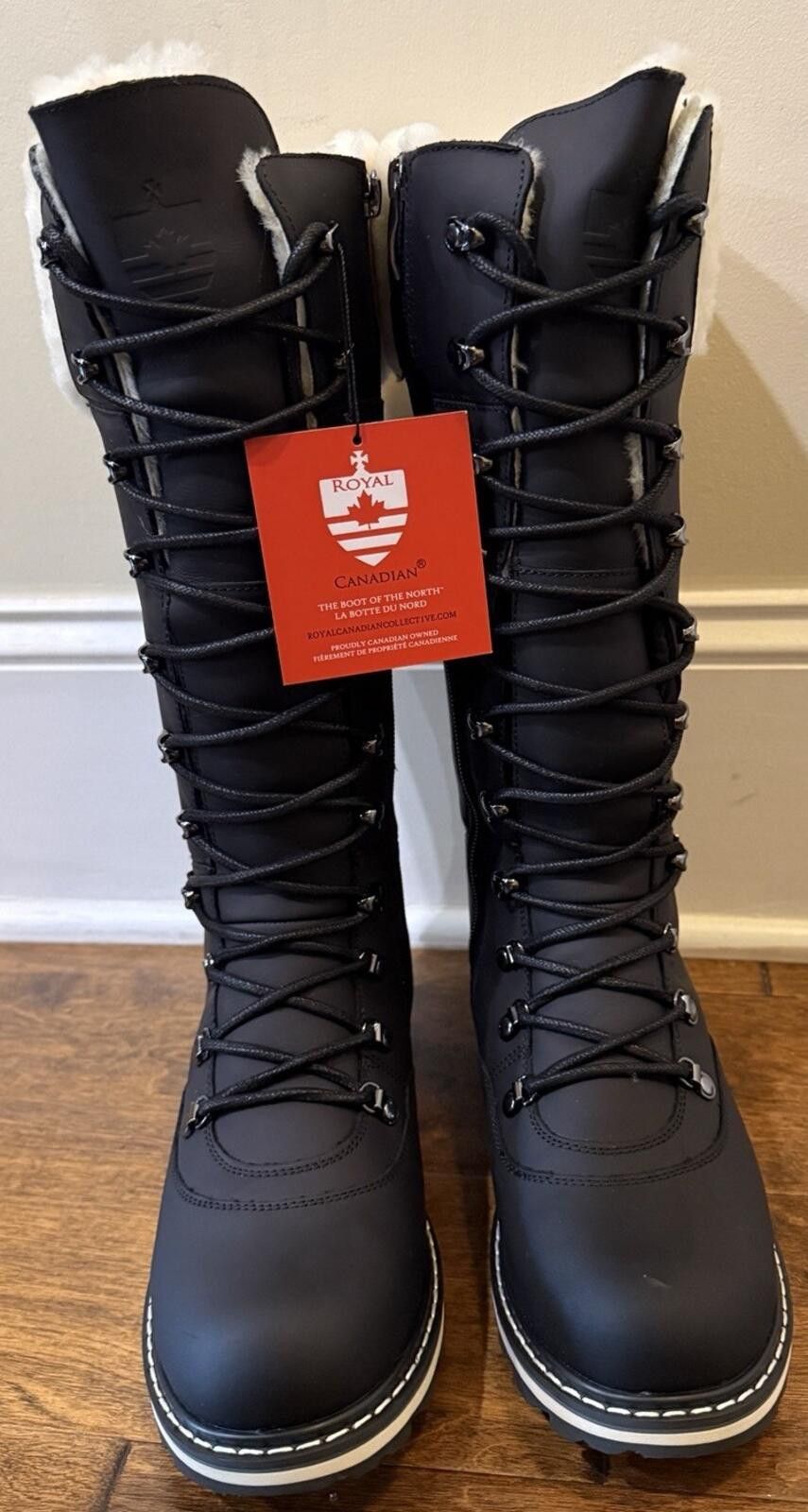 Other ROYAL CANADIAN Dalhousie Waterproof Leathe Winter Boot Black Size US 8 / IT 38 - 2 Thumbnail