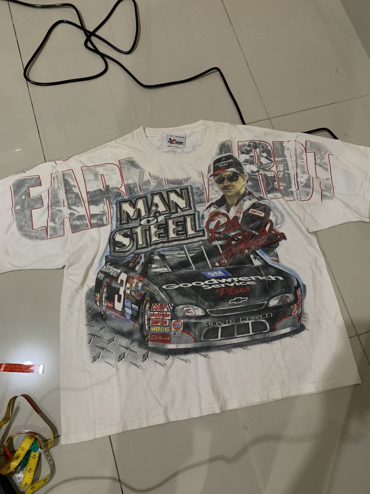 Chase Authentics Vintage NASCAR Dale Earnhardt All Over Print Man Of Steel🔥 Size US XL / EU 56 / 4 - 1 Thumbnail