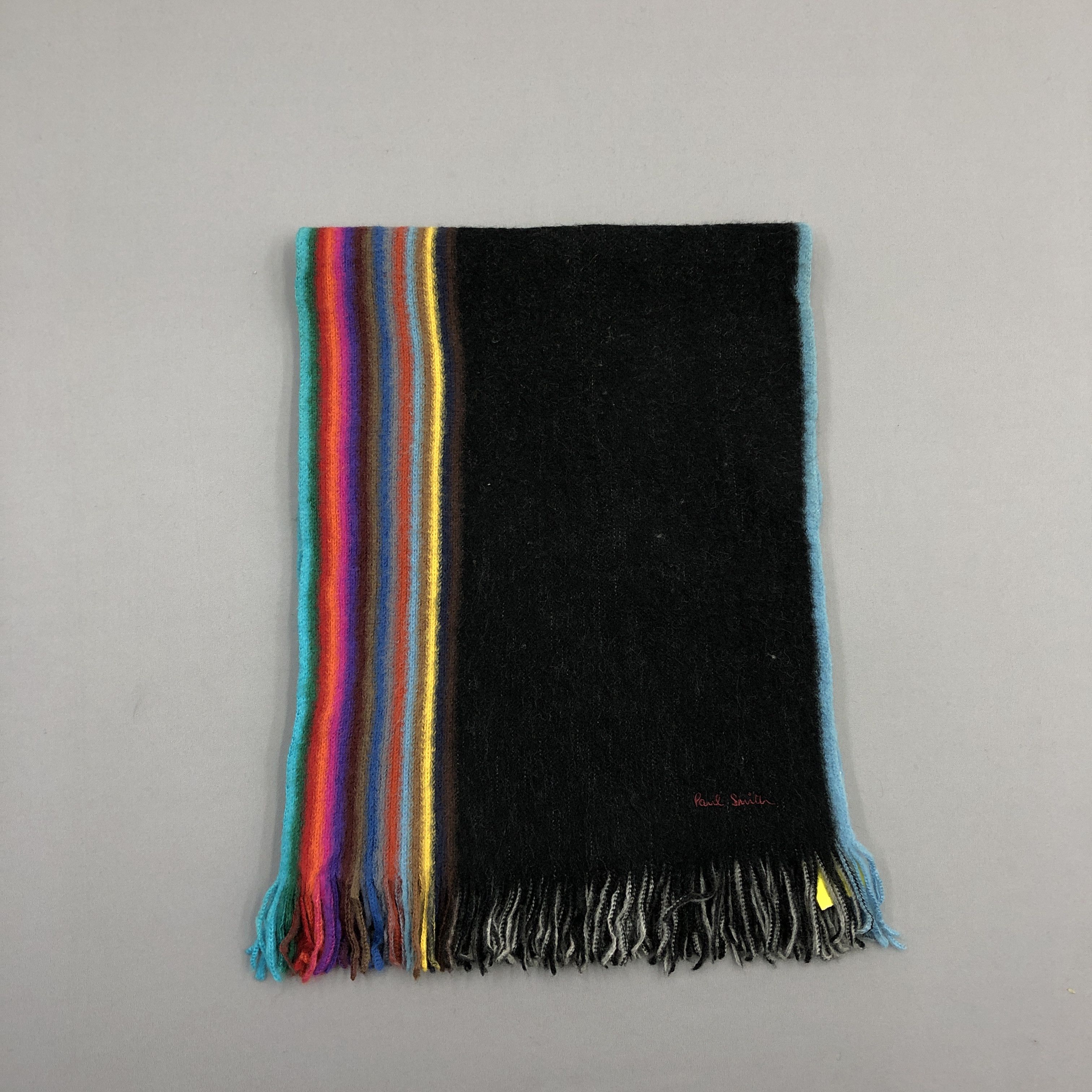 Paul Smith Vintage Paul Smith Scarf Muffler Knit Wool Cashmere Scarves Size ONE SIZE - 2 Thumbnail