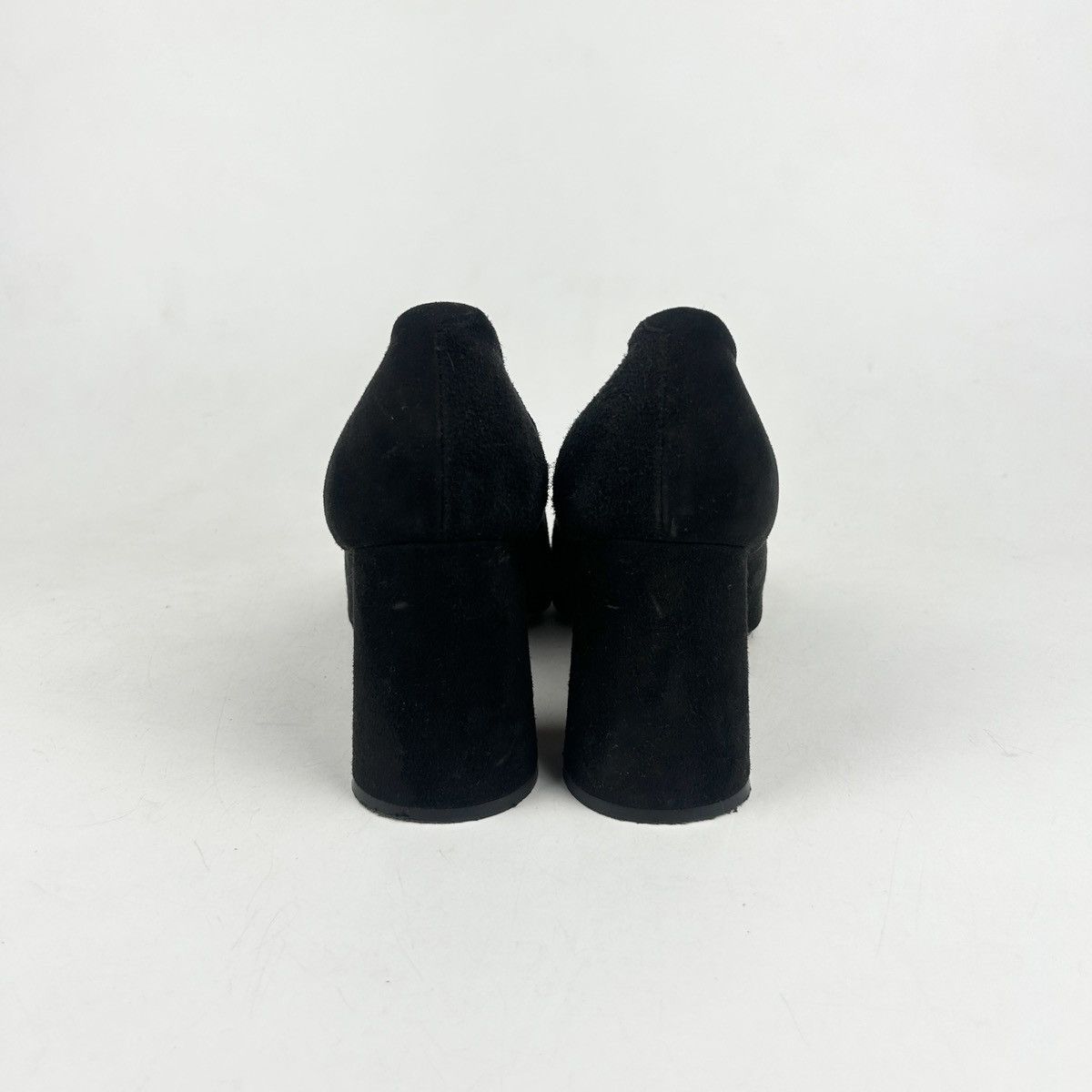 Celine Celine Phoebe Philo Black Suede Round-Toe Pumps Size US 9 / IT 39 - 5 Thumbnail